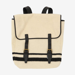 Striped Fabric Rucksack
