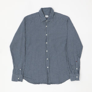 Check Print Button Up Shirt