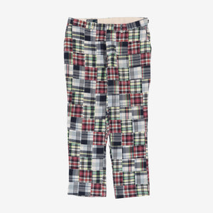 Polo Madras Plaid Patchwork Pants (39W x 30L)