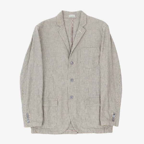 Ralph Lauren Rugby Hickory Stripe Blazer Marrkt