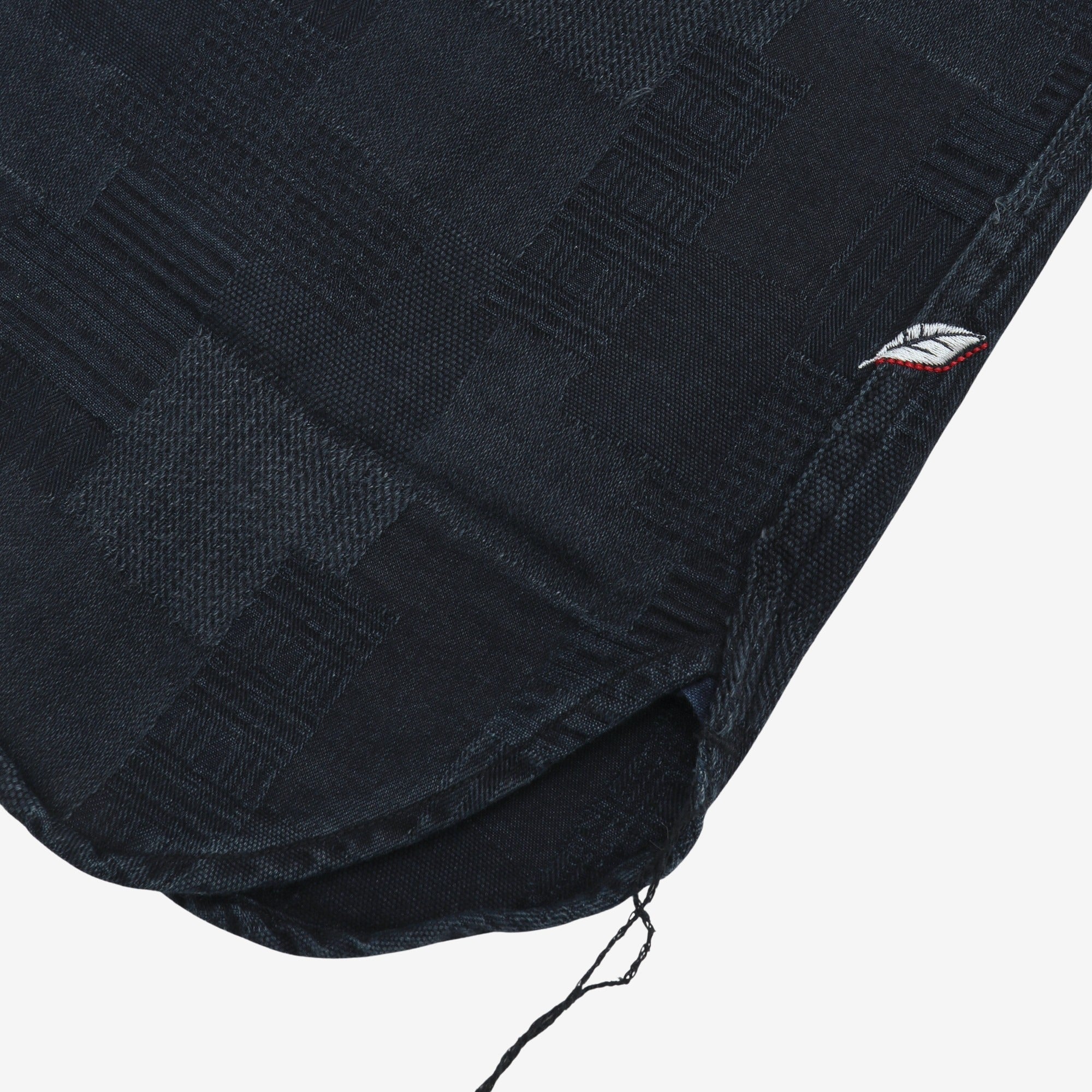 Indigo Jacquard Patchwork Shirt