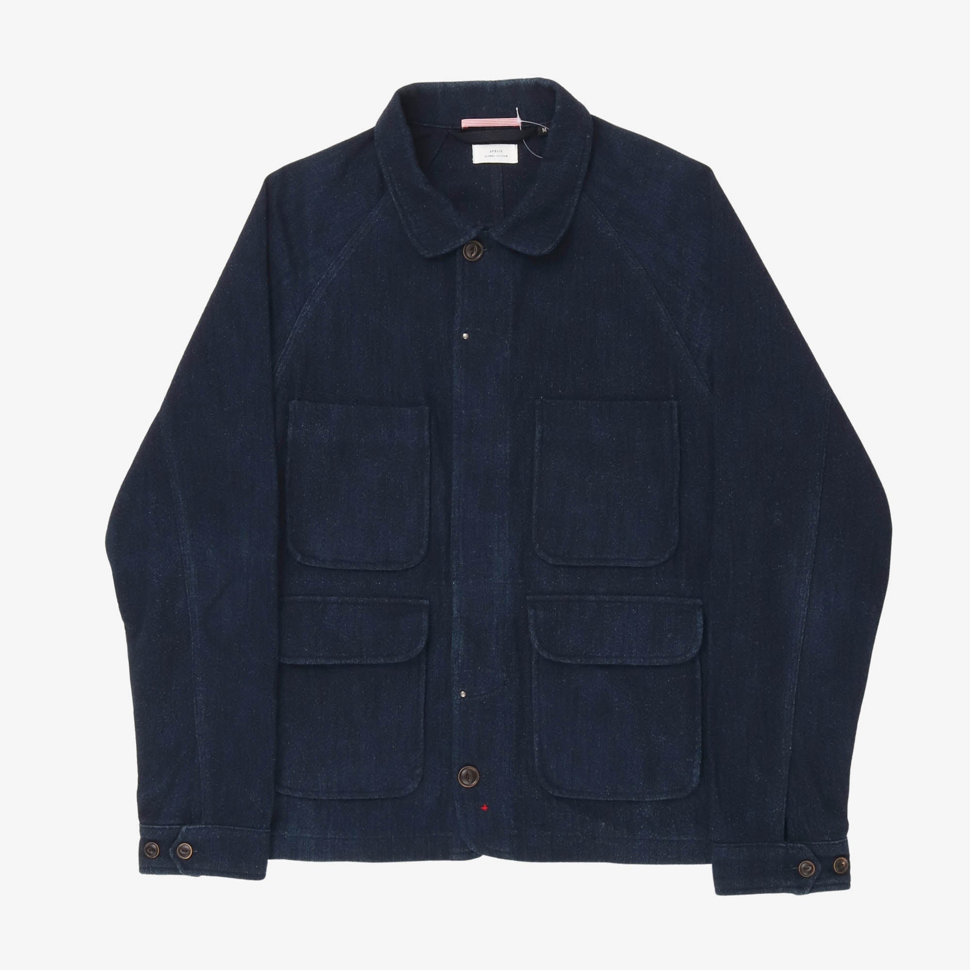 Indigo Wool Chore Jacket