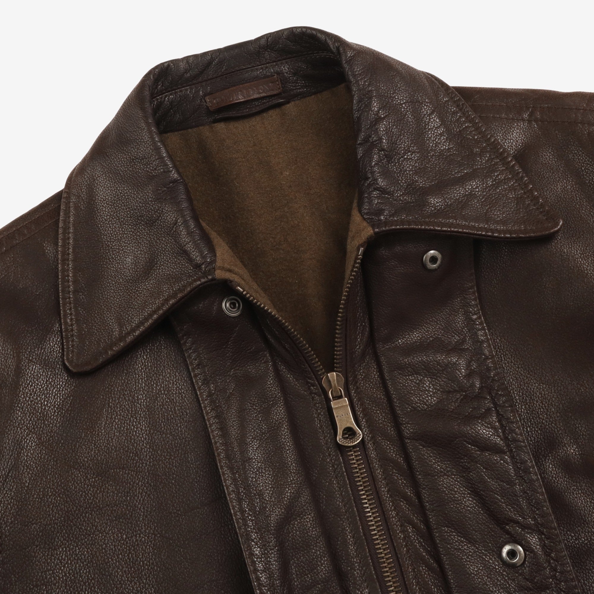 Leather Overcoat