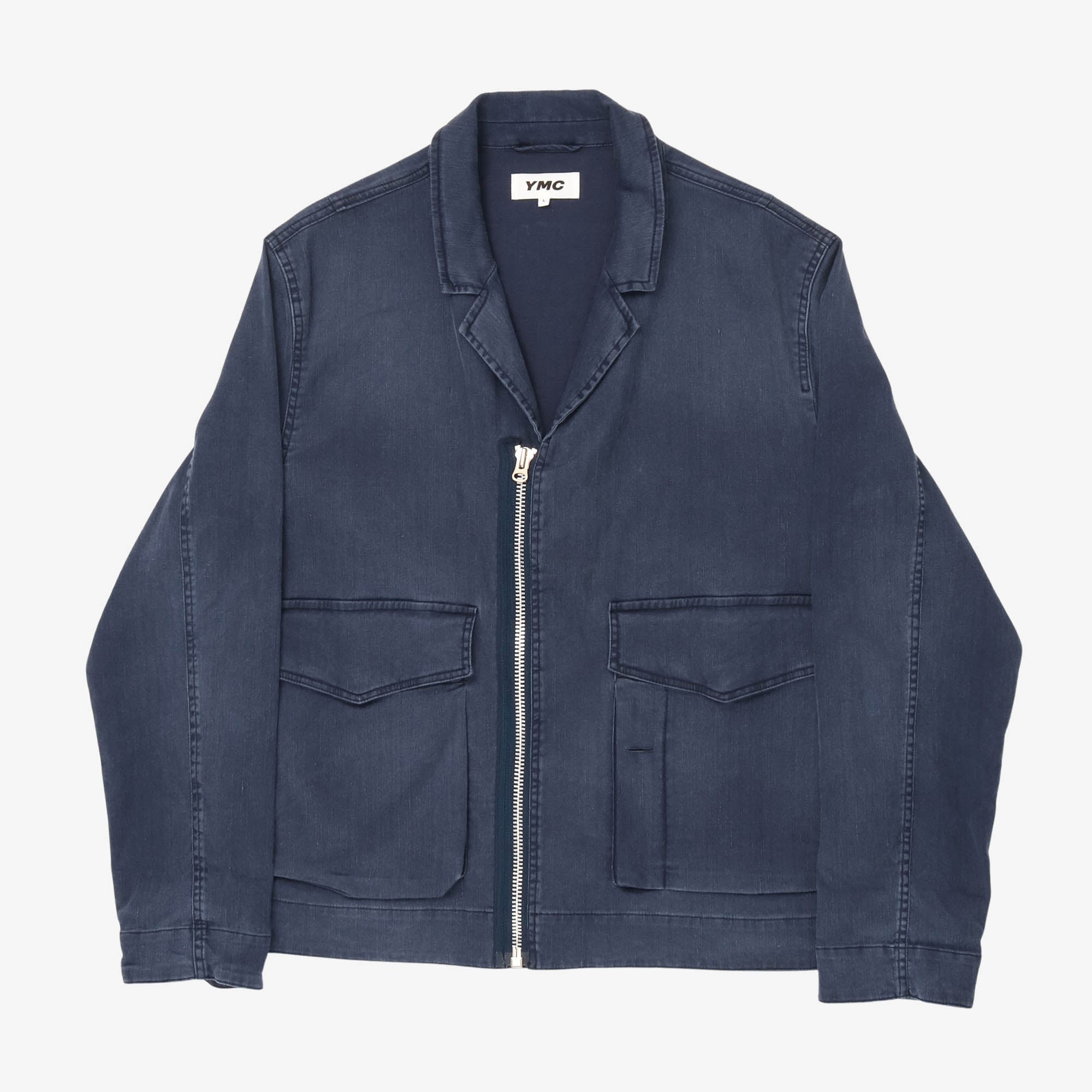 Linen Blend Zip Jacket