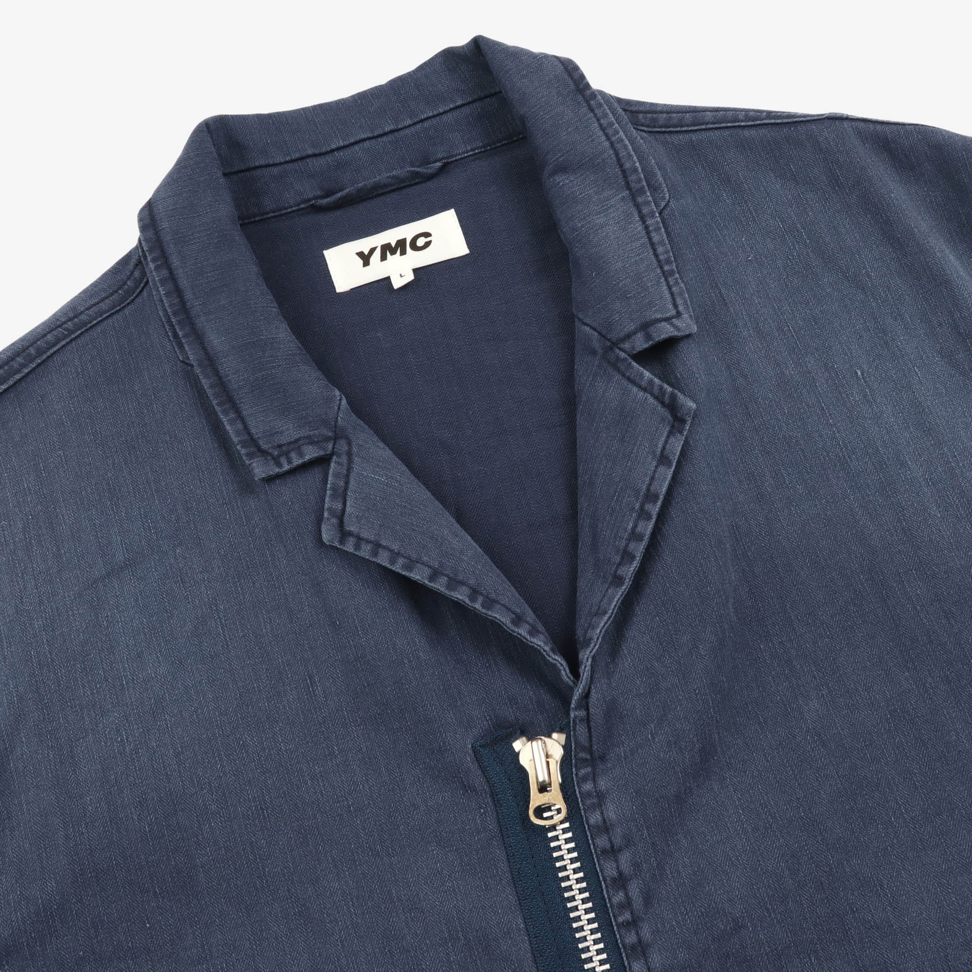 Linen Blend Zip Jacket