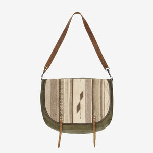 Tapestry Engrained Leather Sling Bag