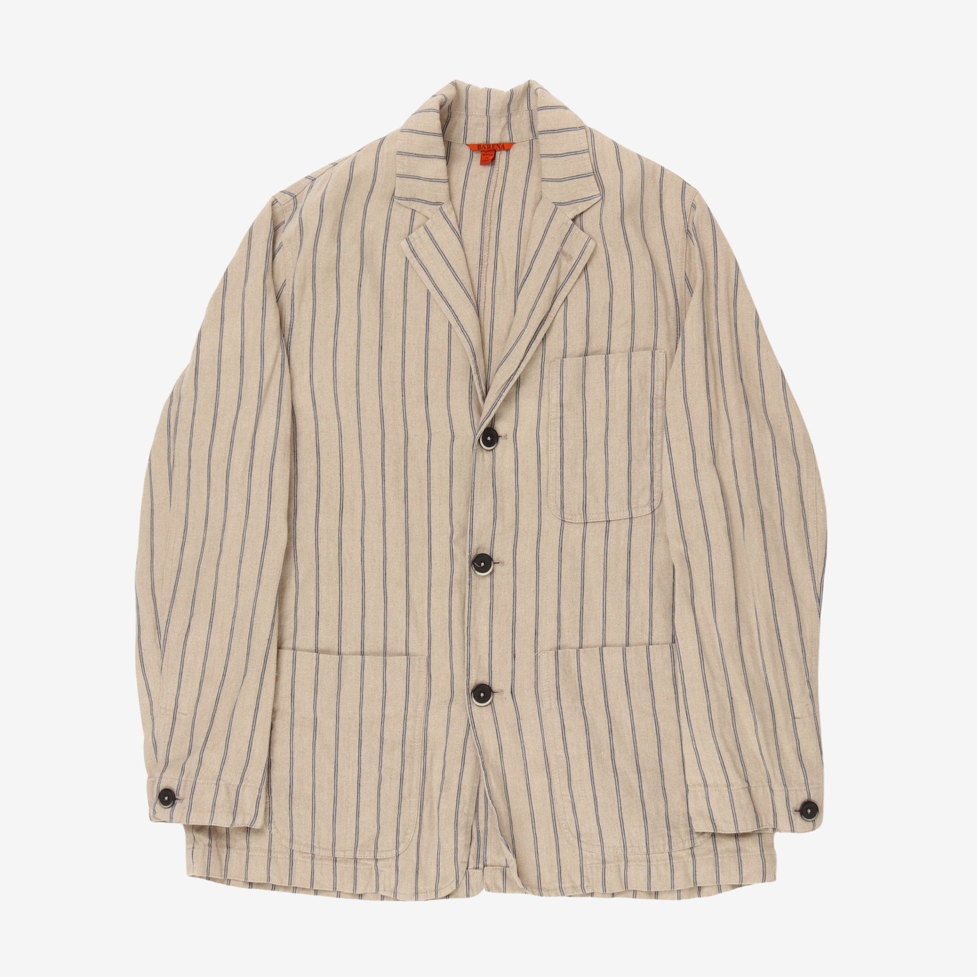 Striped Linen Sports Jacket