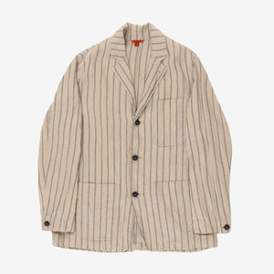Striped Linen Sports Jacket