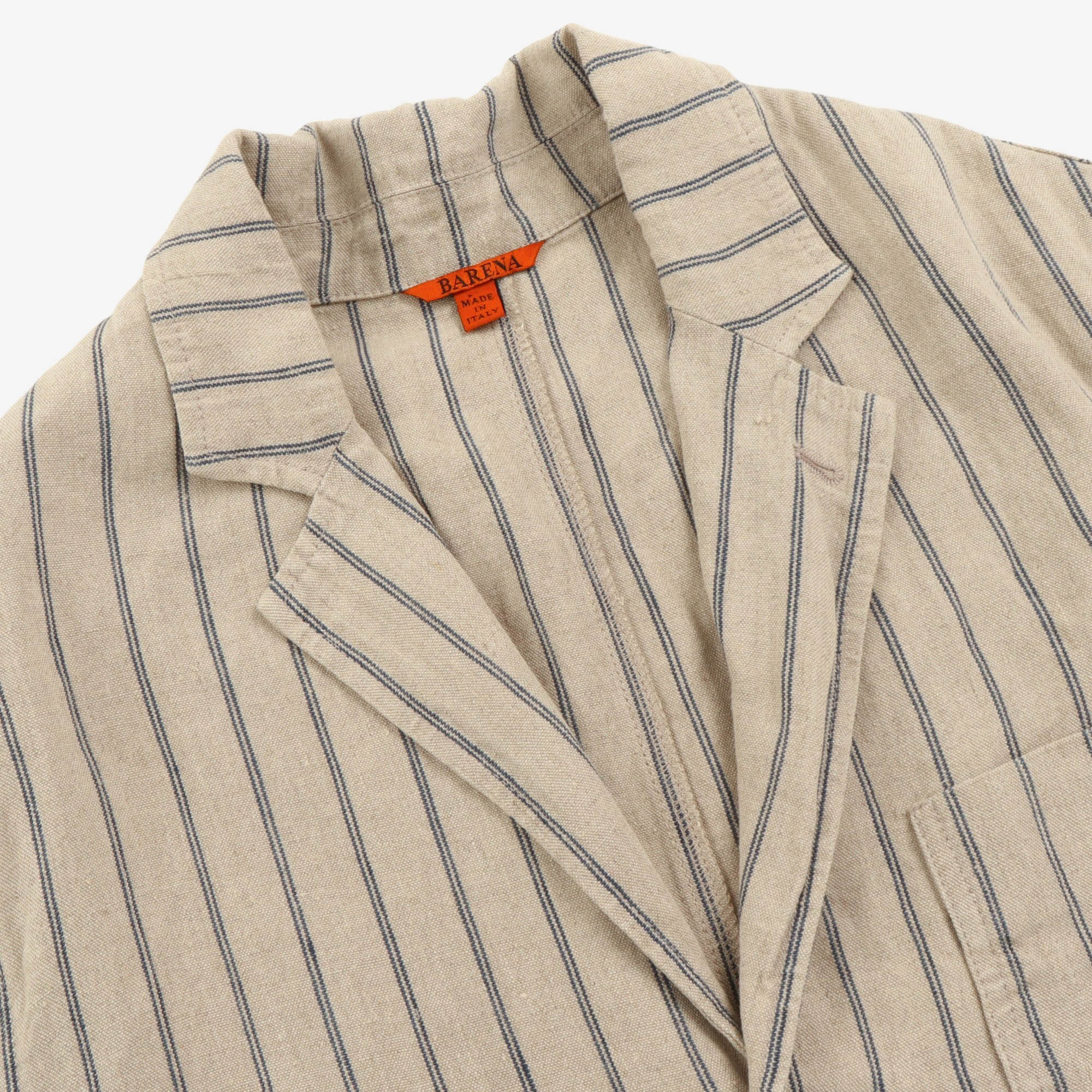 Striped Linen Sports Jacket