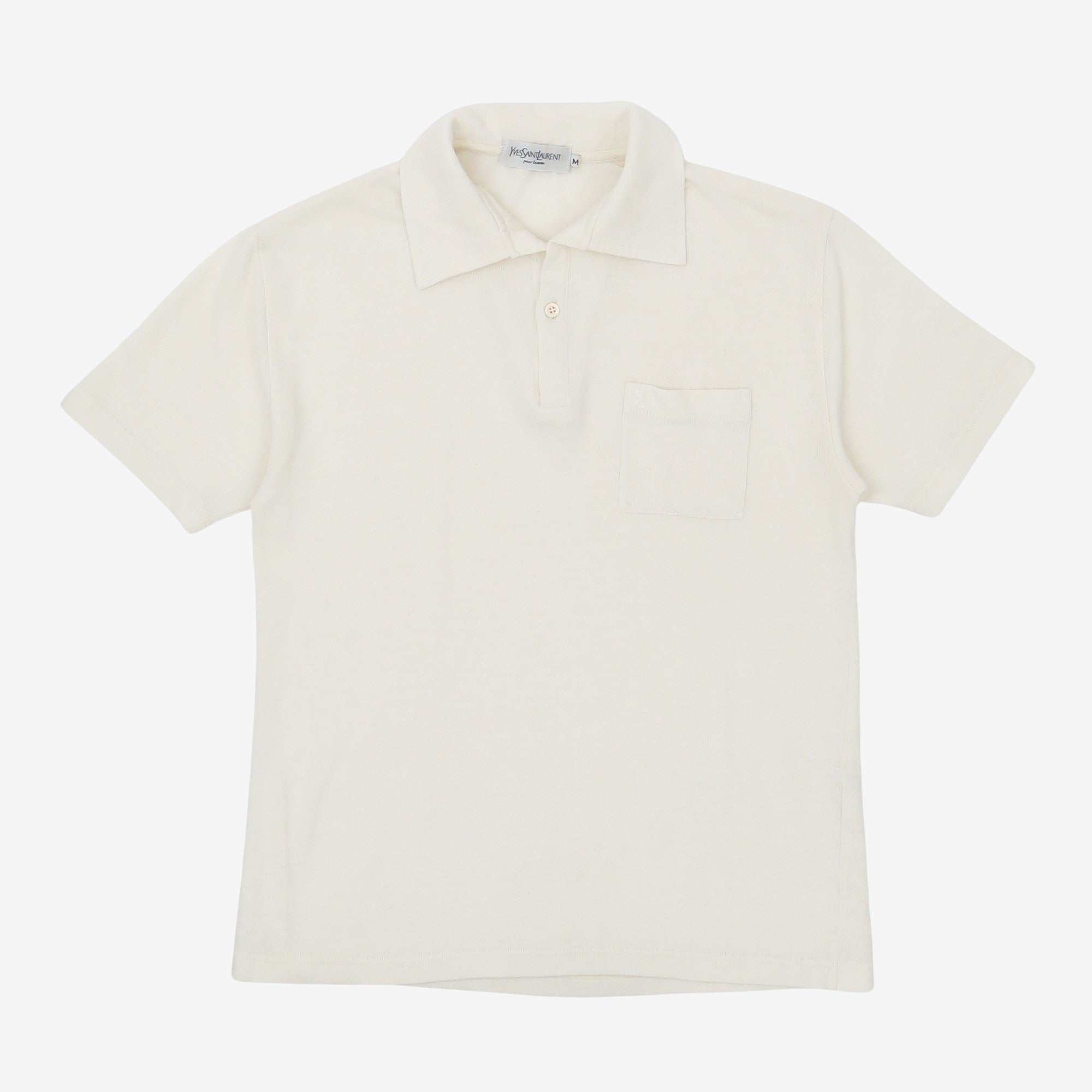Vintage Linen Knit Polo Shirt