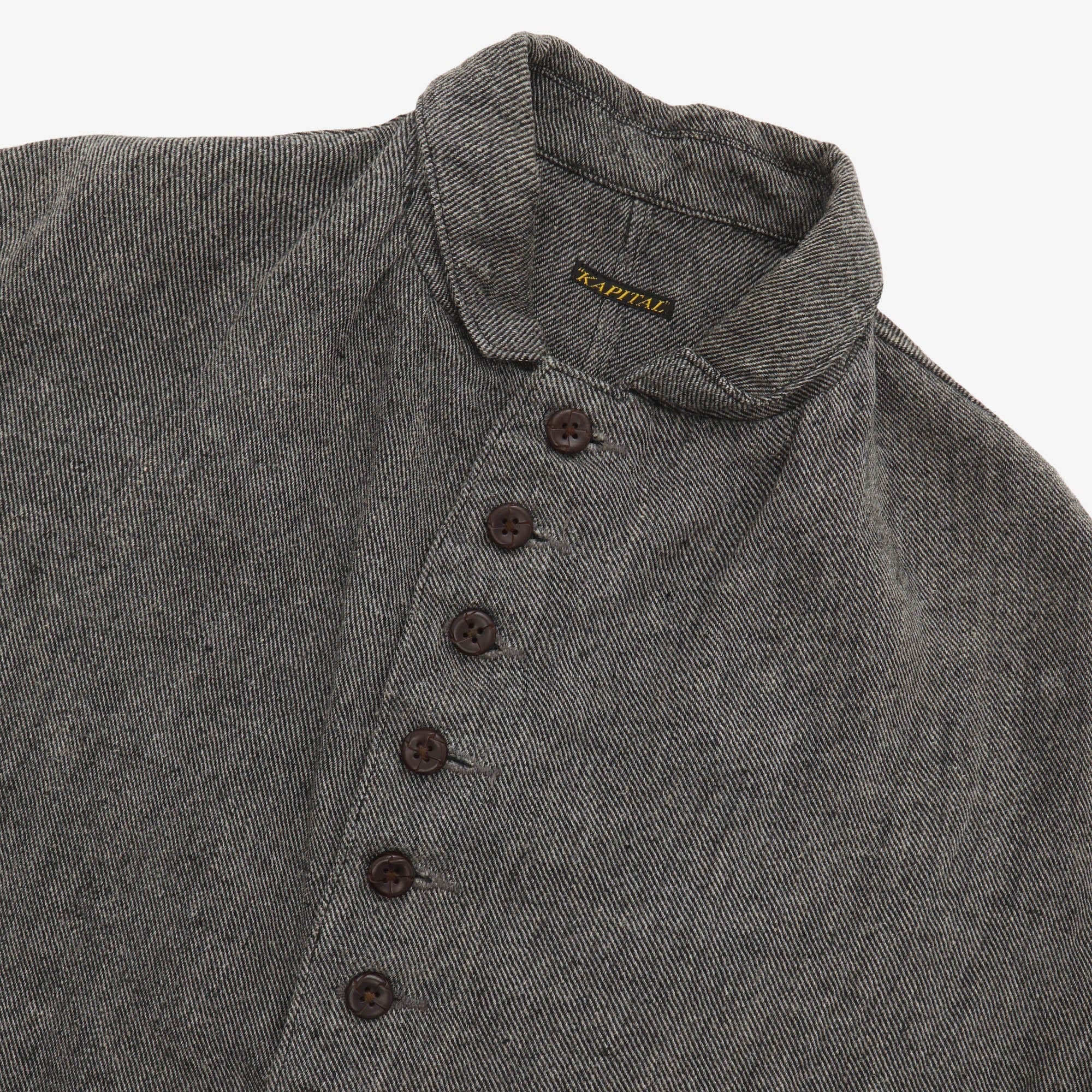Hemp Twill Curved Hem Jacket