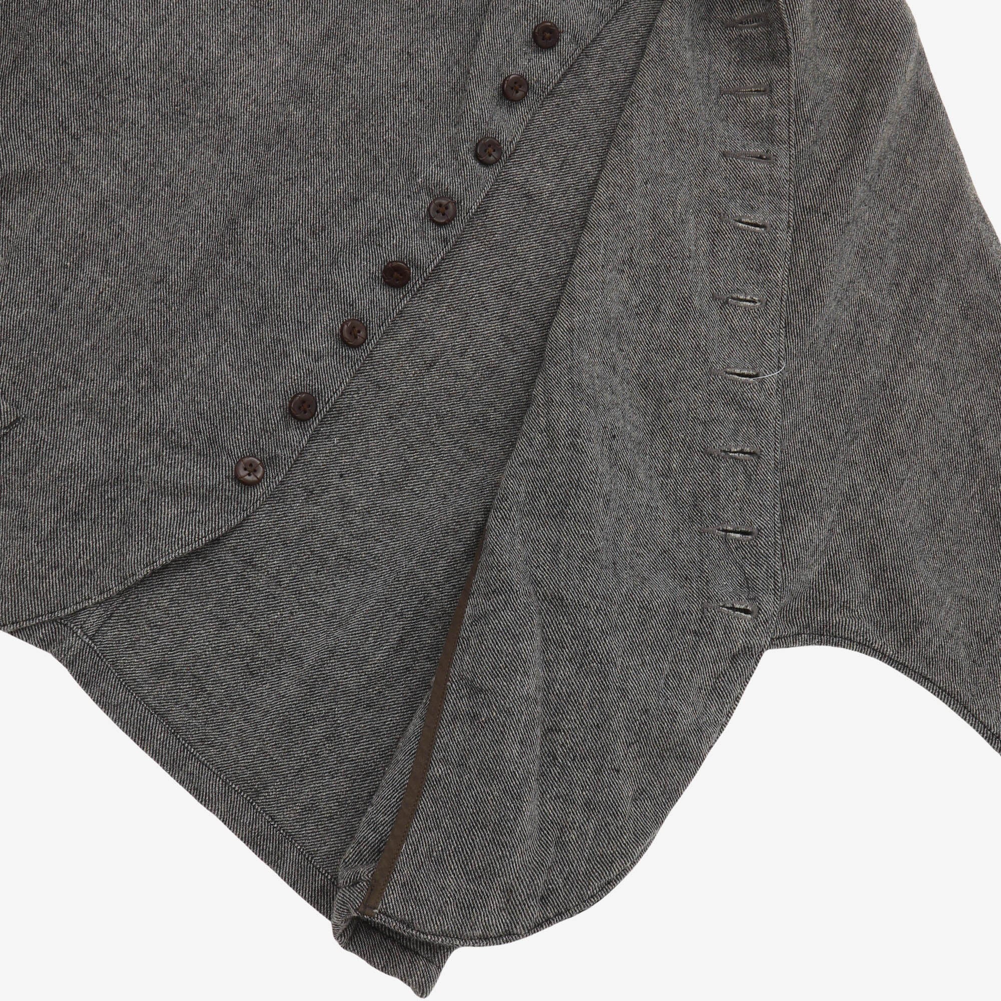 Hemp Twill Curved Hem Jacket
