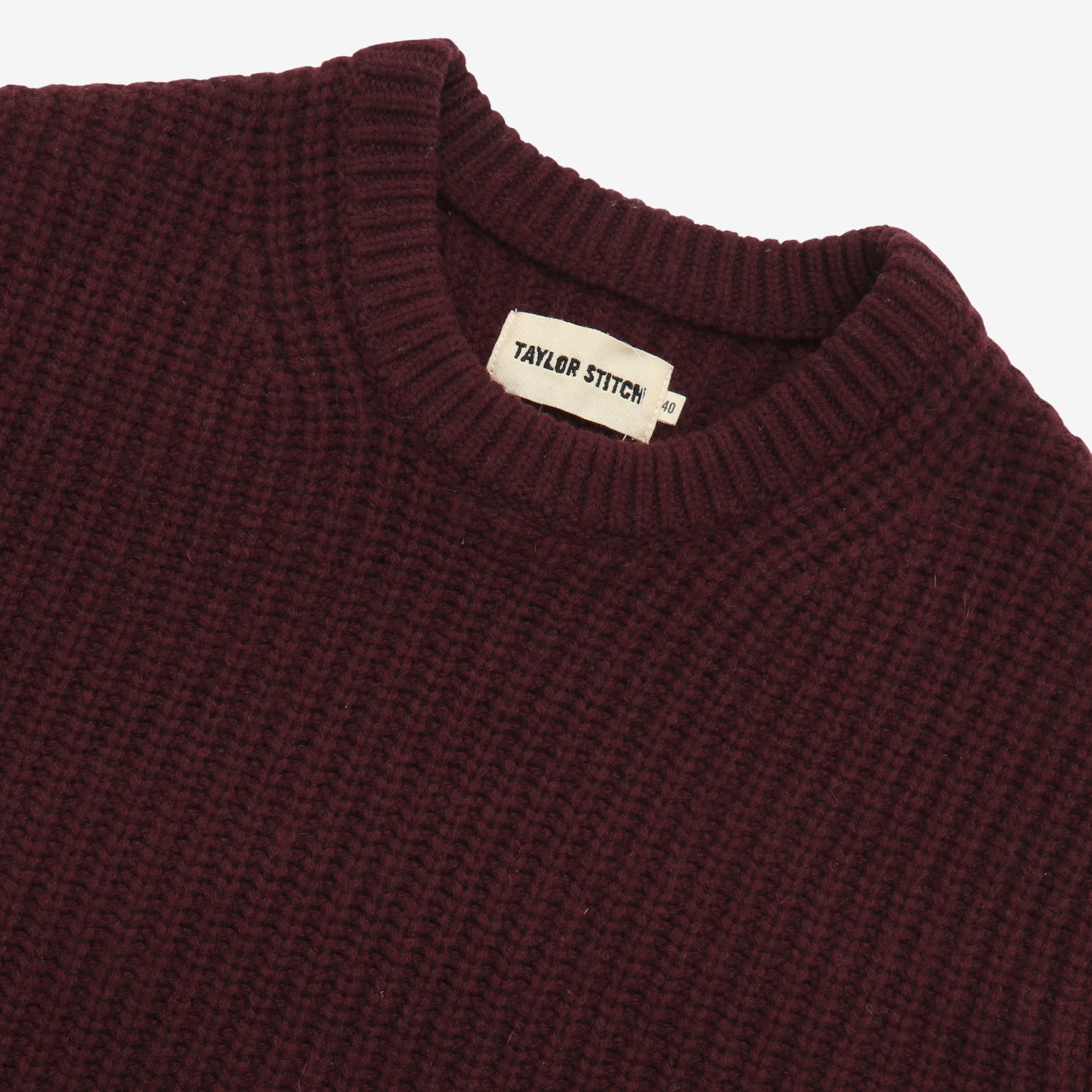 Wool Fishermans Rib Sweater