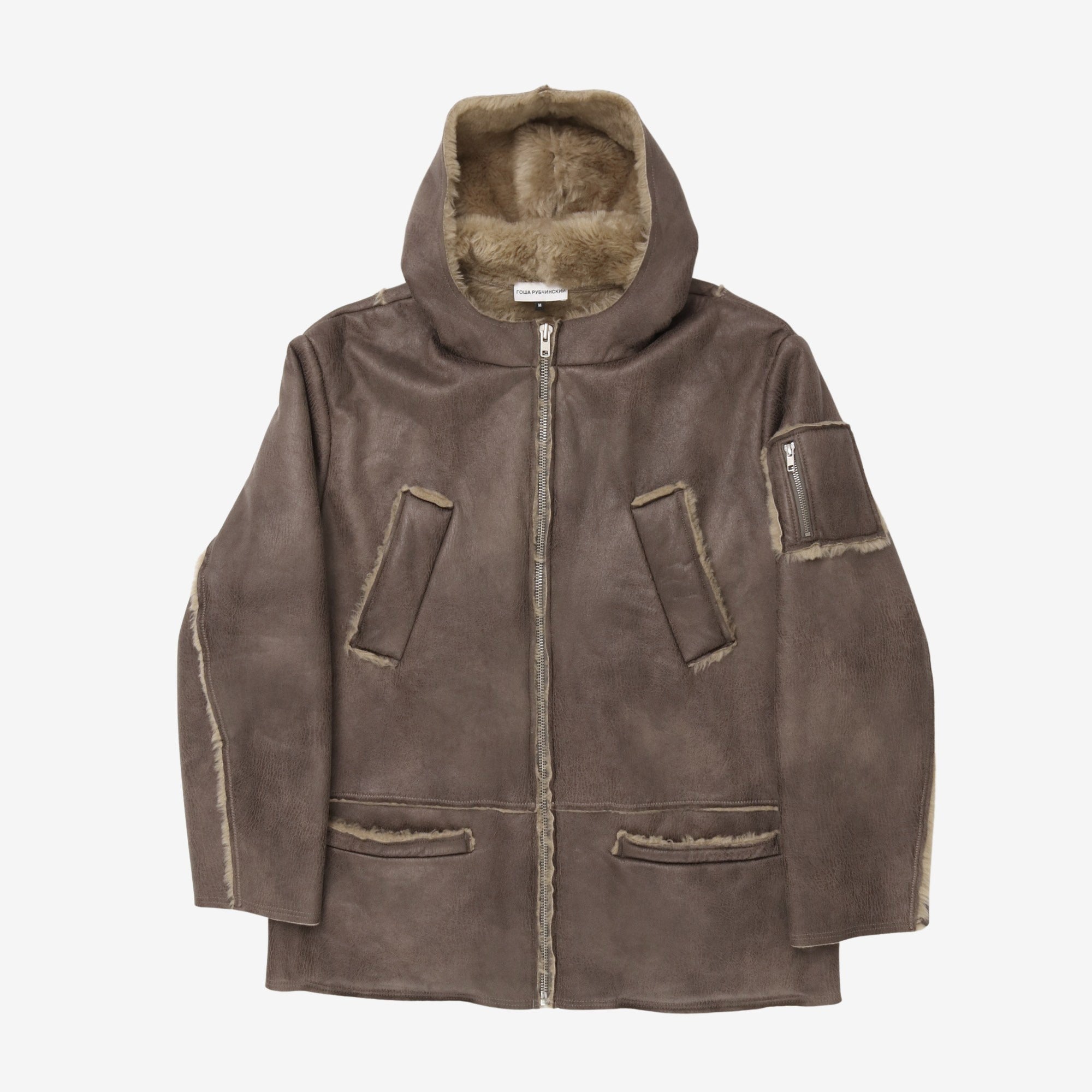 Hooded Shearling Jacket
