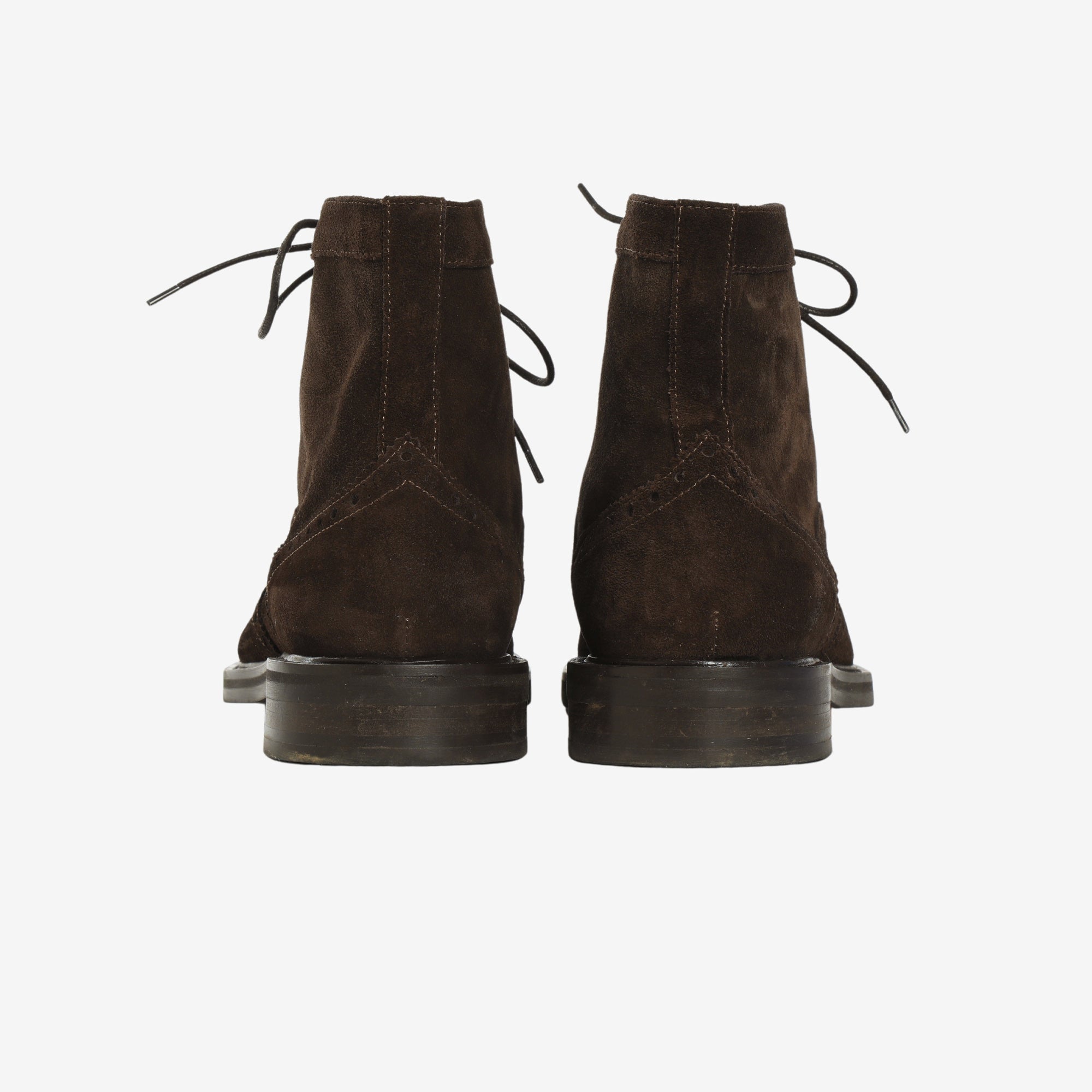 Suede Harris Wingtip Country Boots