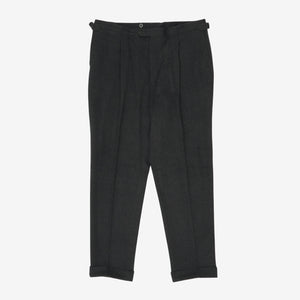 Wool Pleated Trousers (39W X 32L)