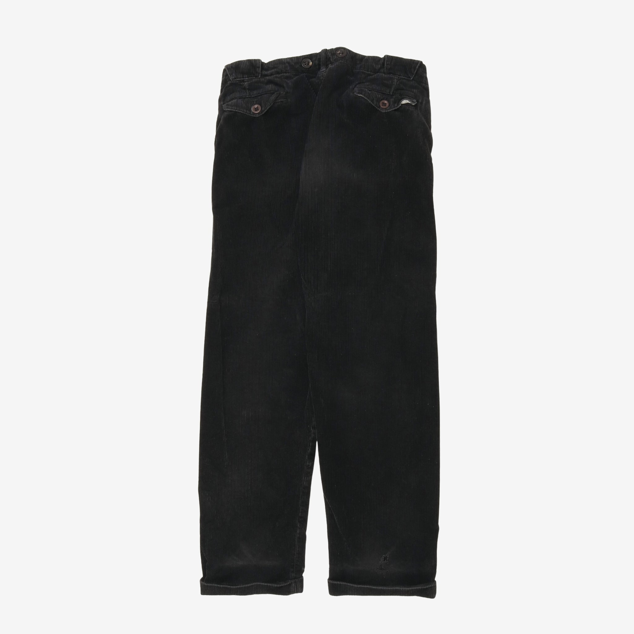 Vintage Black Corduroy Trousers