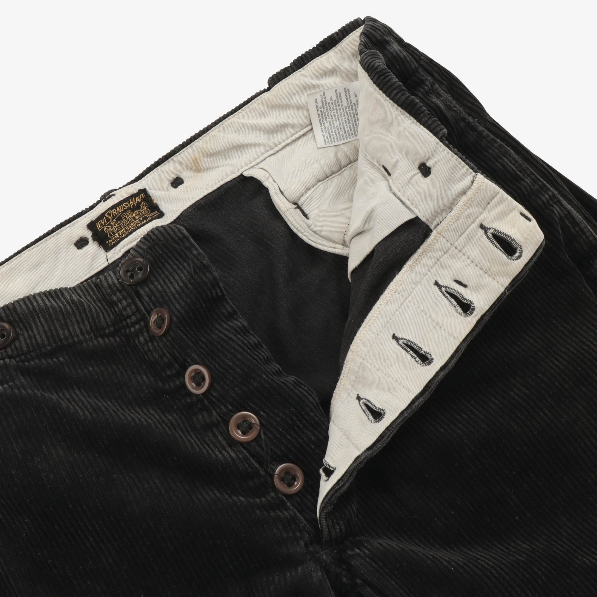 Vintage Black Corduroy Trousers