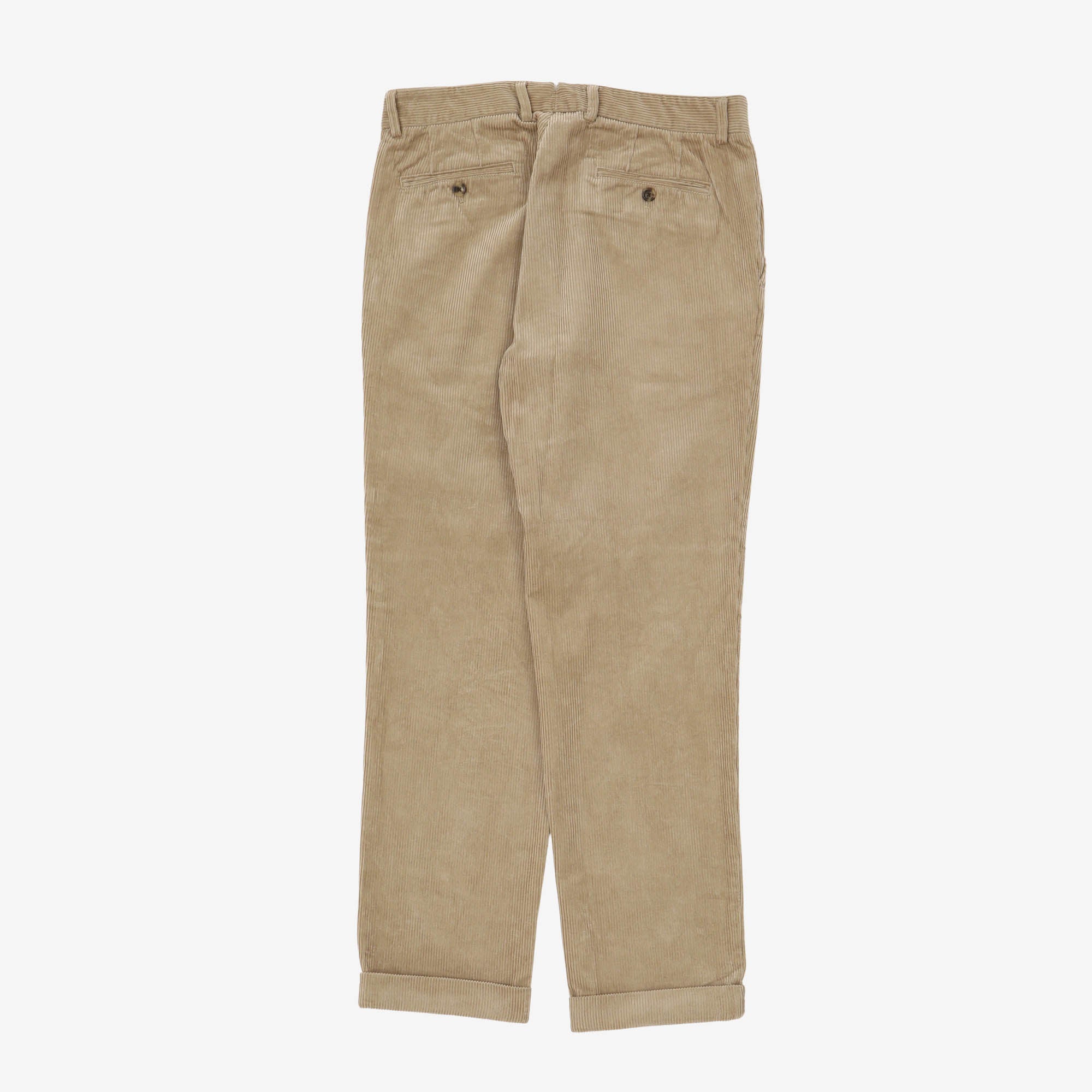 Pleated Corduroy Trousers (34W x 32L)