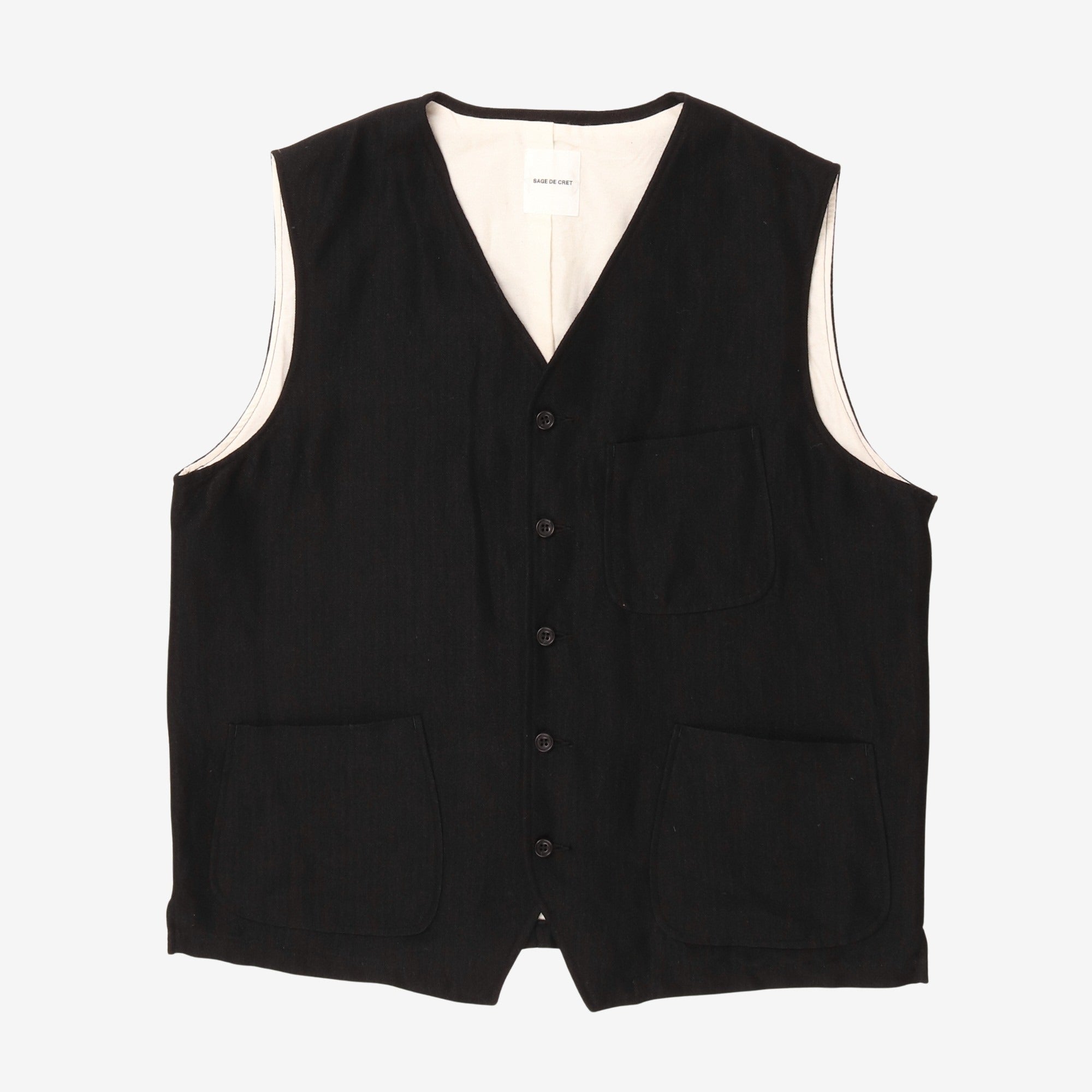 Wool Linen Vest