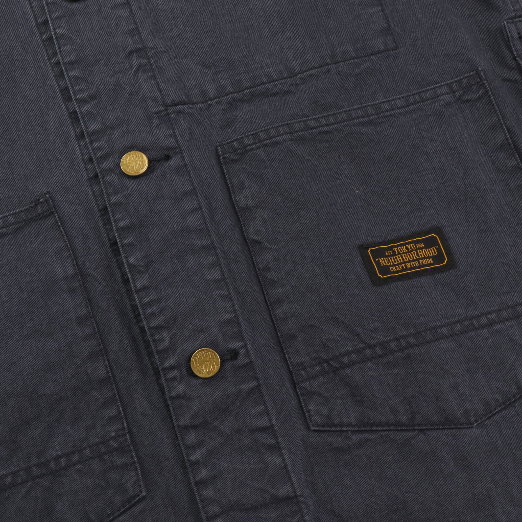 Colarless Shop Coat