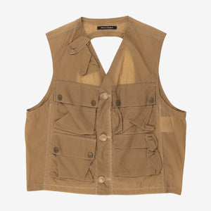 Oil Cloth Multi Pocket Vest