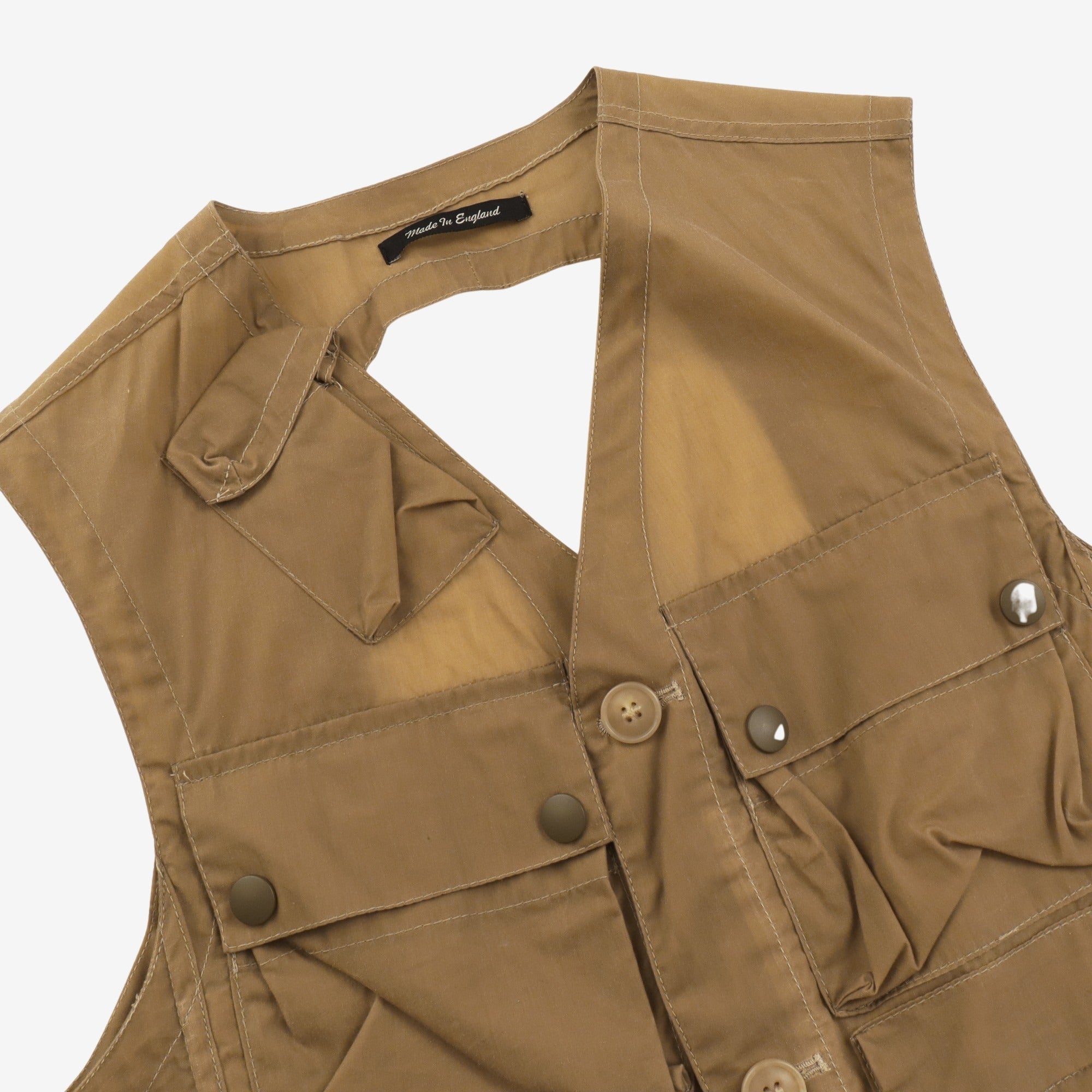 Oil Cloth Multi Pocket Vest