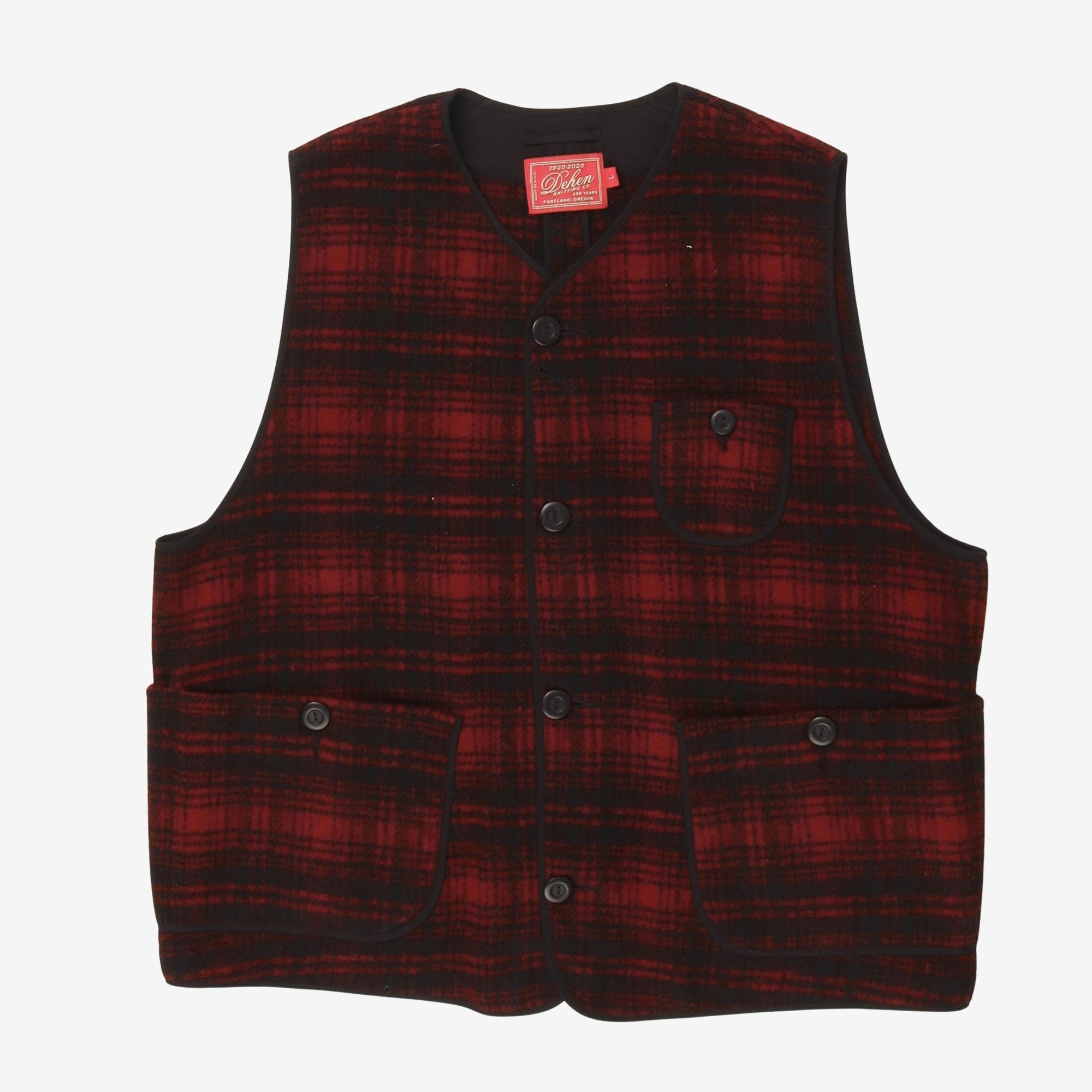 Plaid Utility Vest