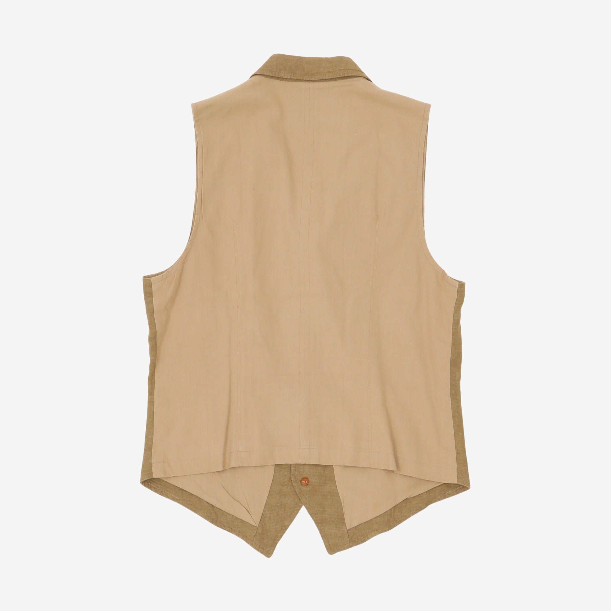 Linen Notch Lapel Vest