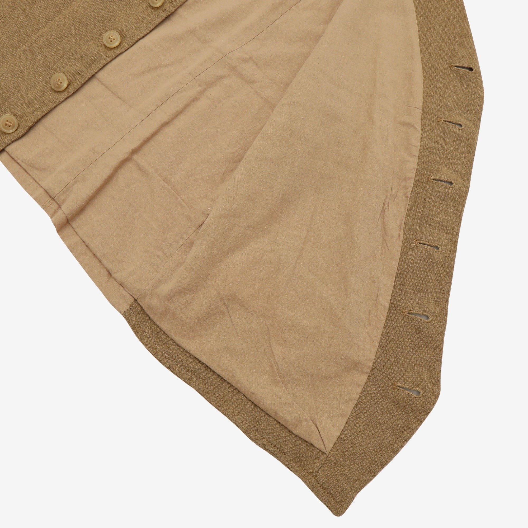 Linen Notch Lapel Vest