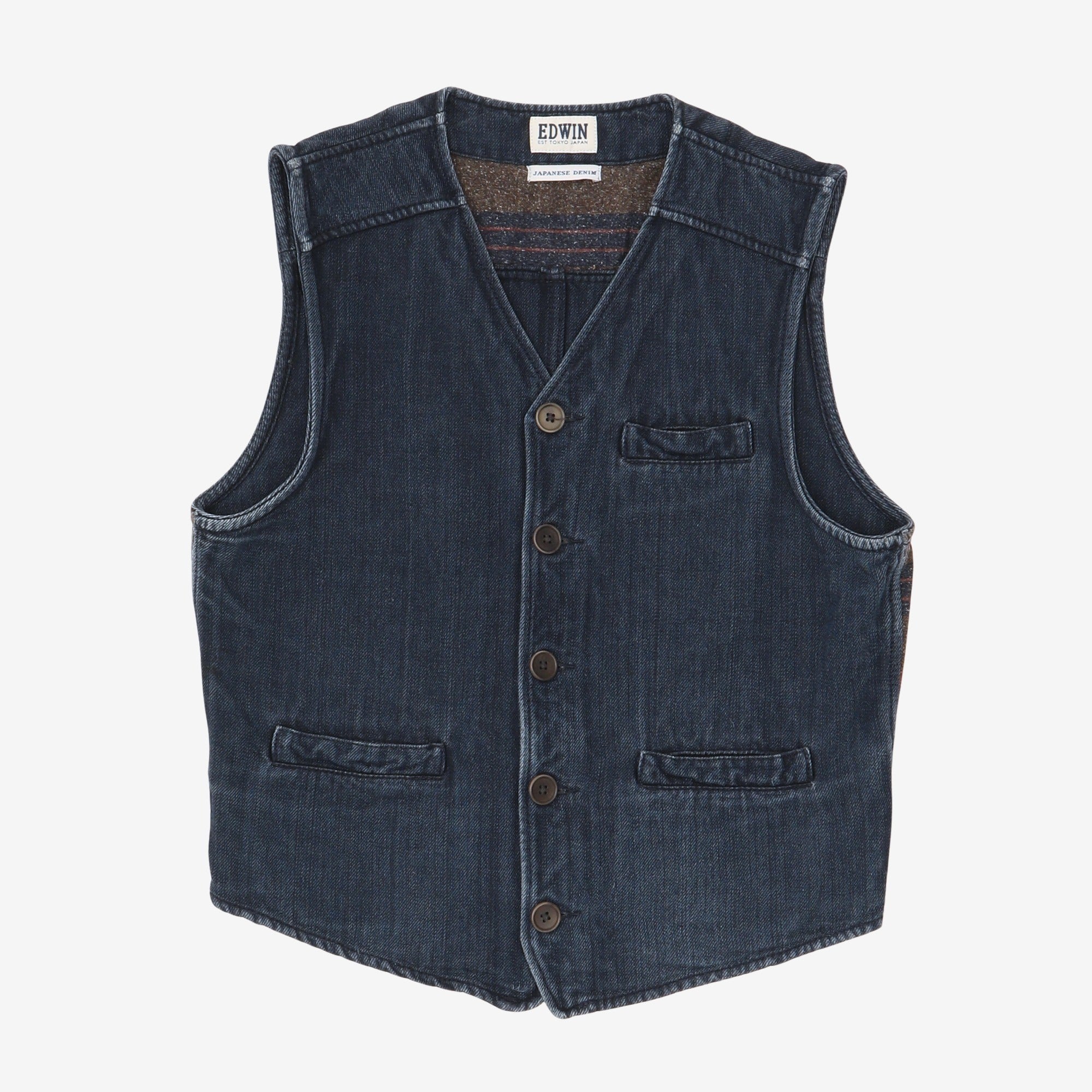 Japanese Denim Post Vest