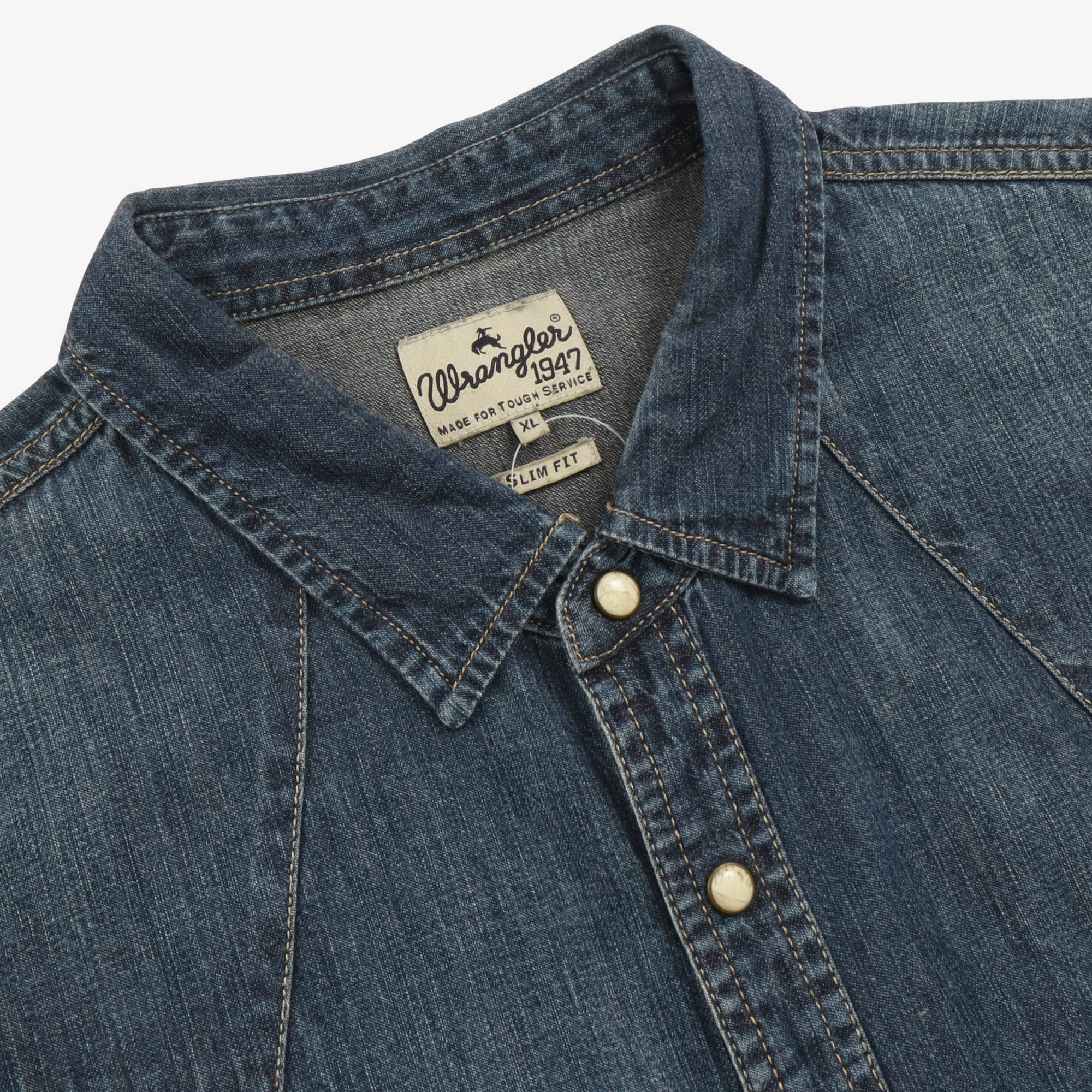 Slim Fit Denim Western Shirt