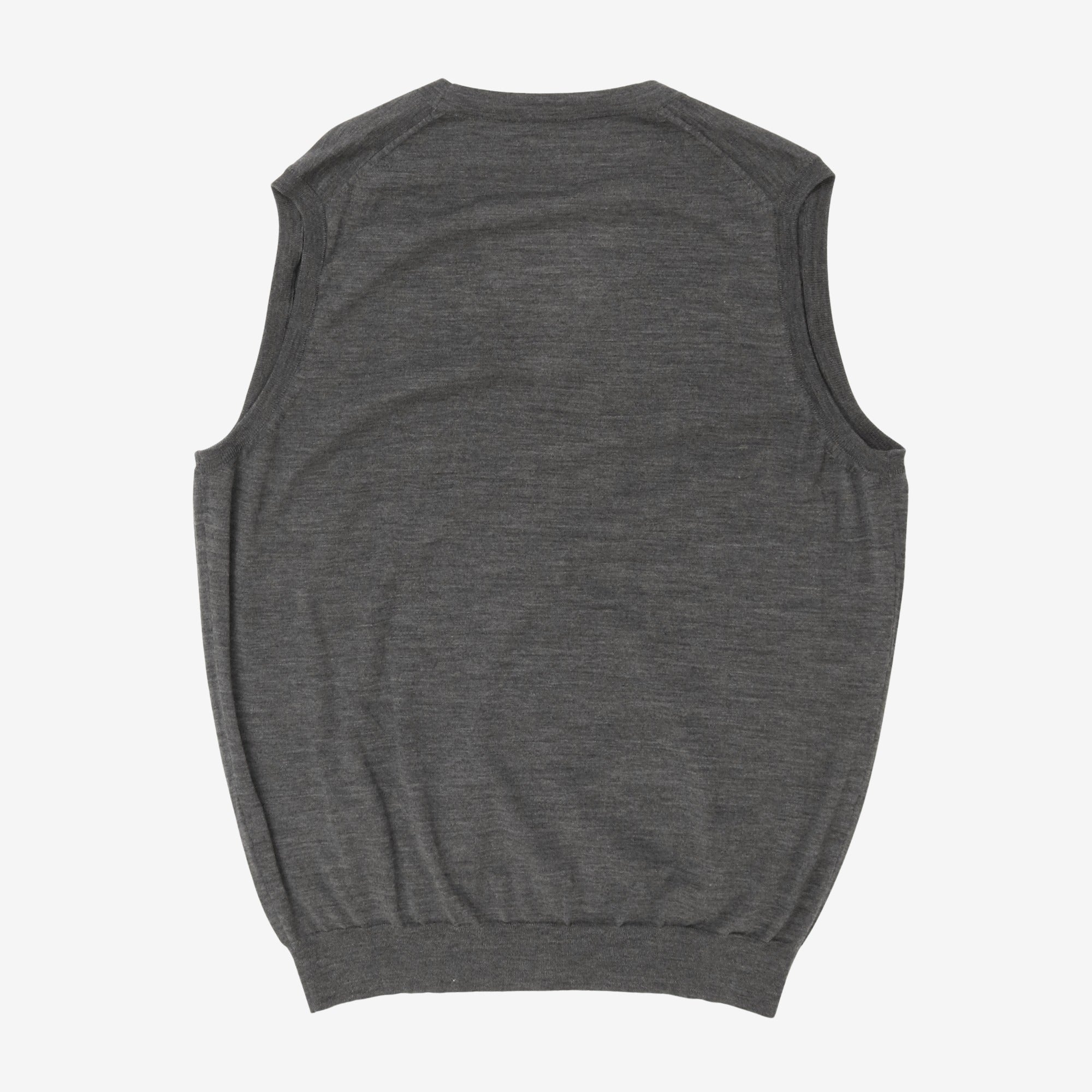 Merino Wool Sleeveless Cardigan (Fits UK44-46)
