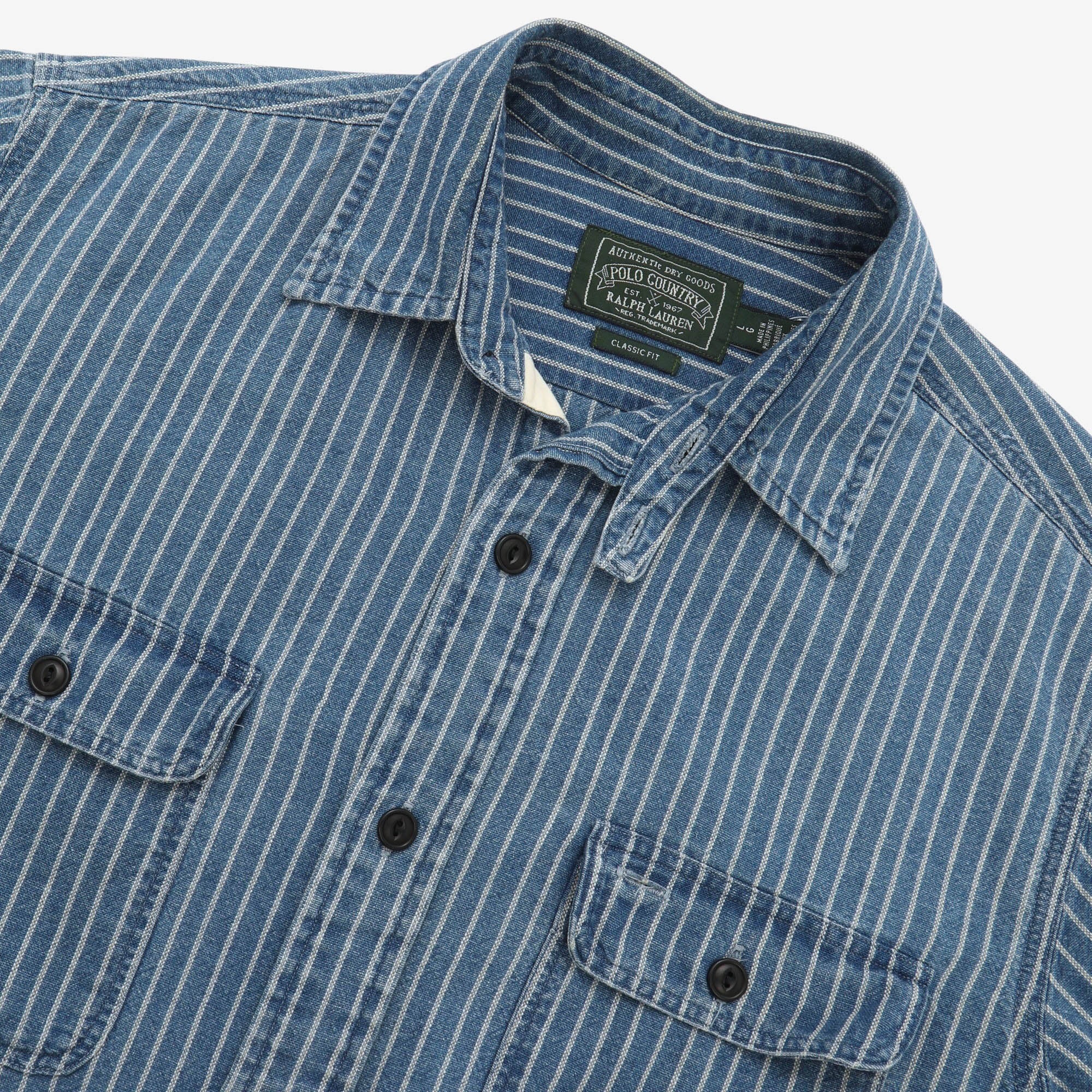 Polo Country Hickory Stripe Work Shirt