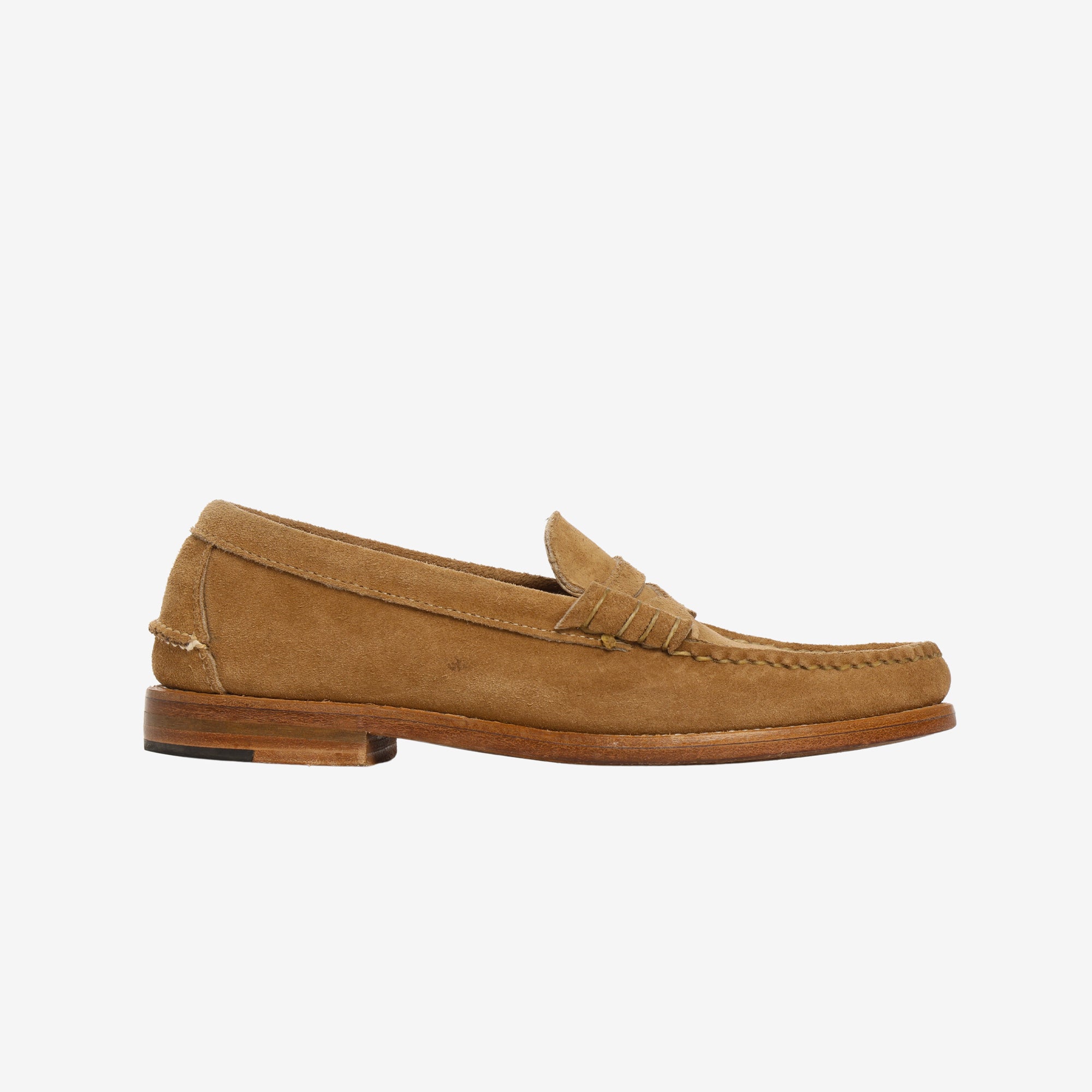 Suede Beefroll Penny Loafers