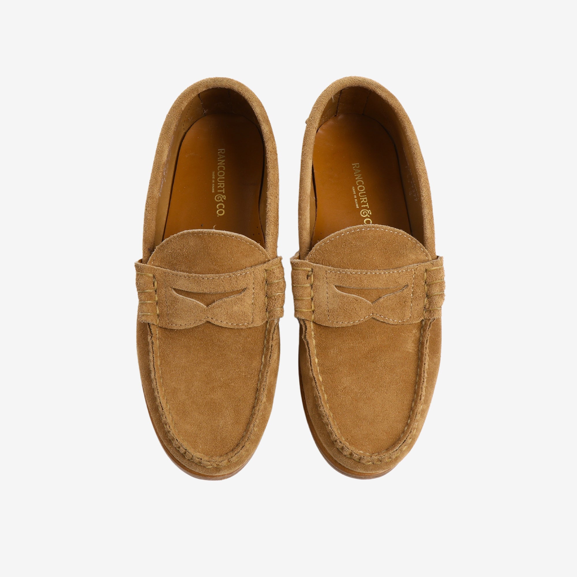 Suede Beefroll Penny Loafers