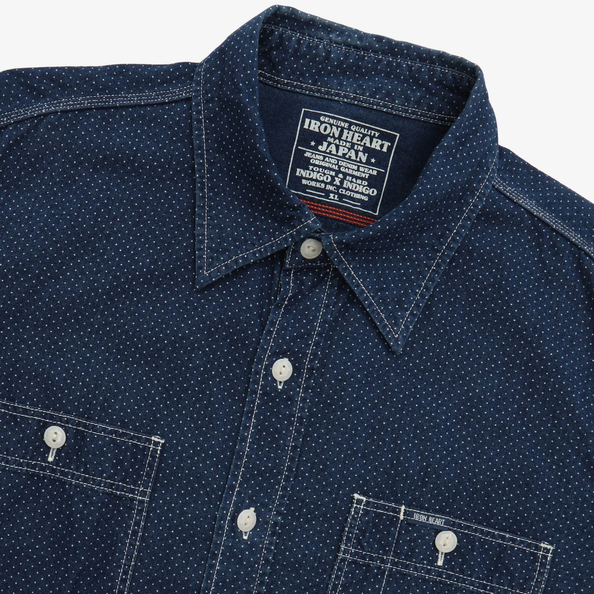 Indigo Dot Work Shirt