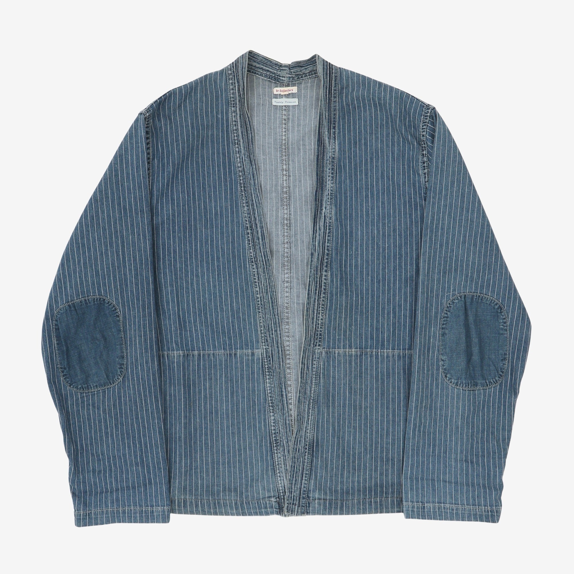 Pinstripe Denim Noragi Jacket