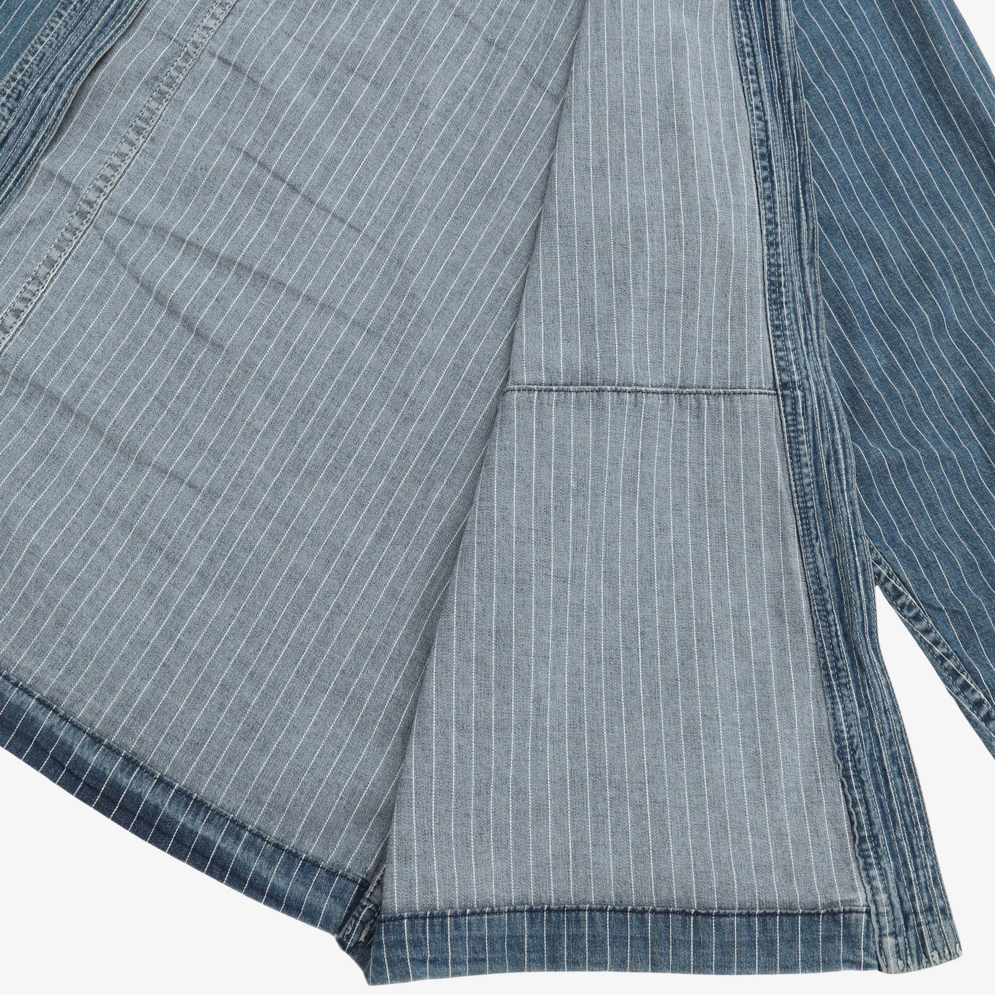 Pinstripe Denim Noragi Jacket