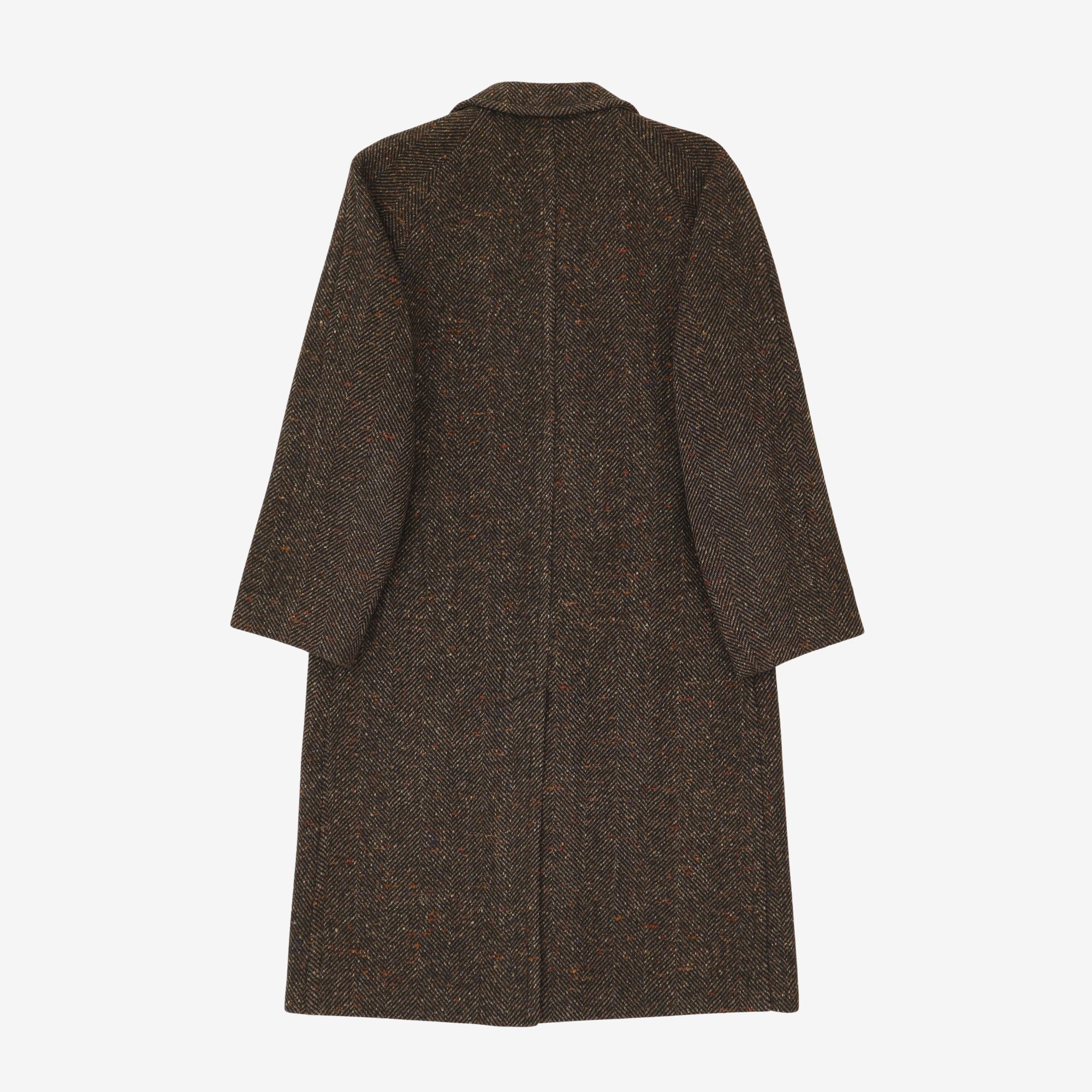 Vintage Herringbone Overcoat