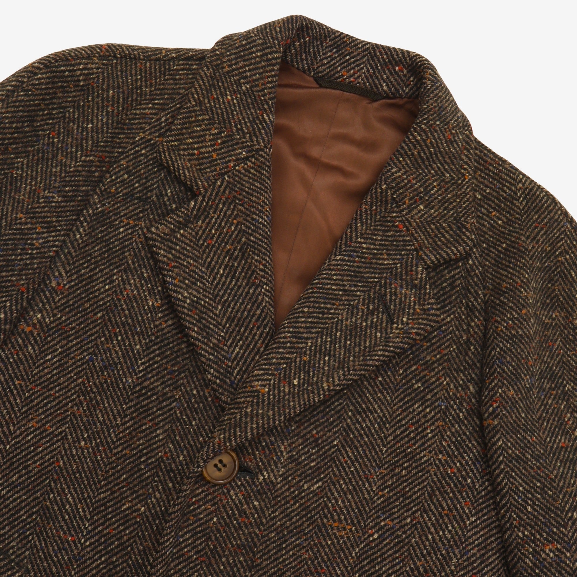 Vintage Herringbone Overcoat