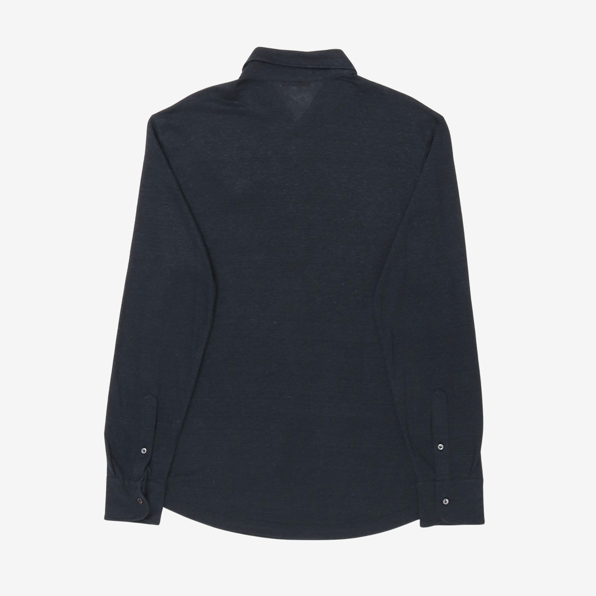 Linen Jersey Polo Shirt