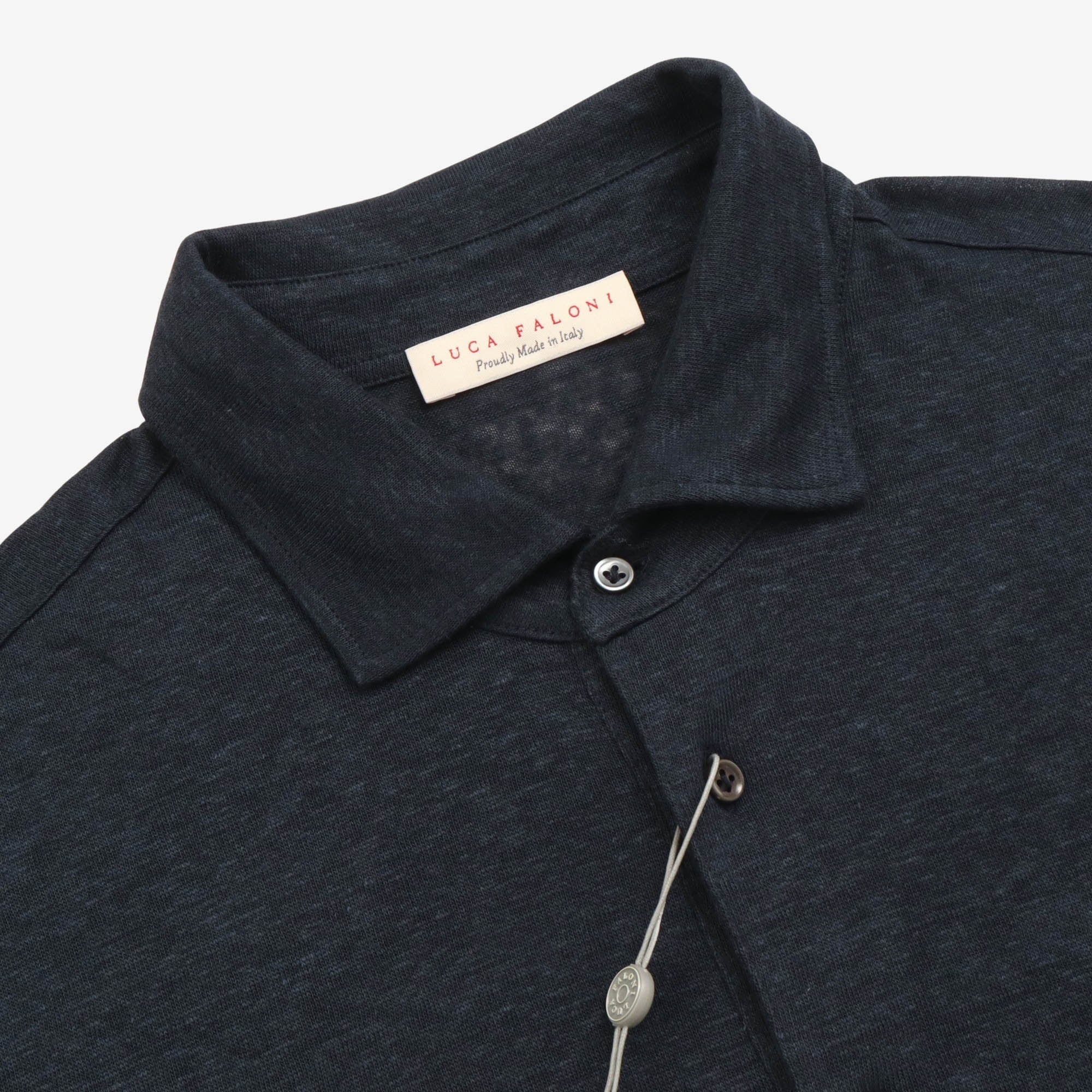 Linen Jersey Polo Shirt