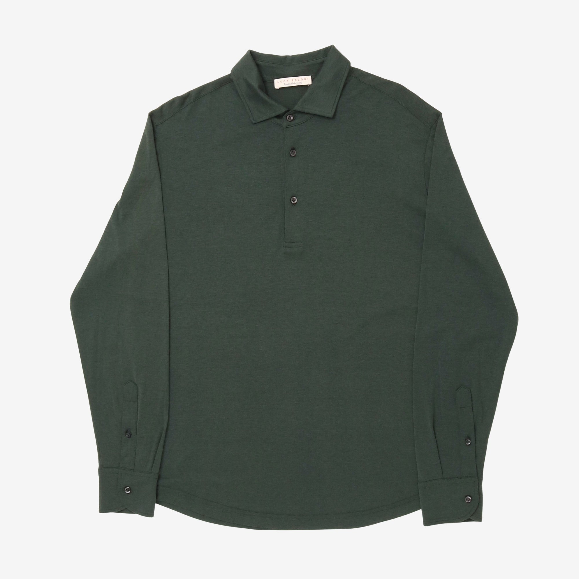 Silk-Cotton Polo Shirt