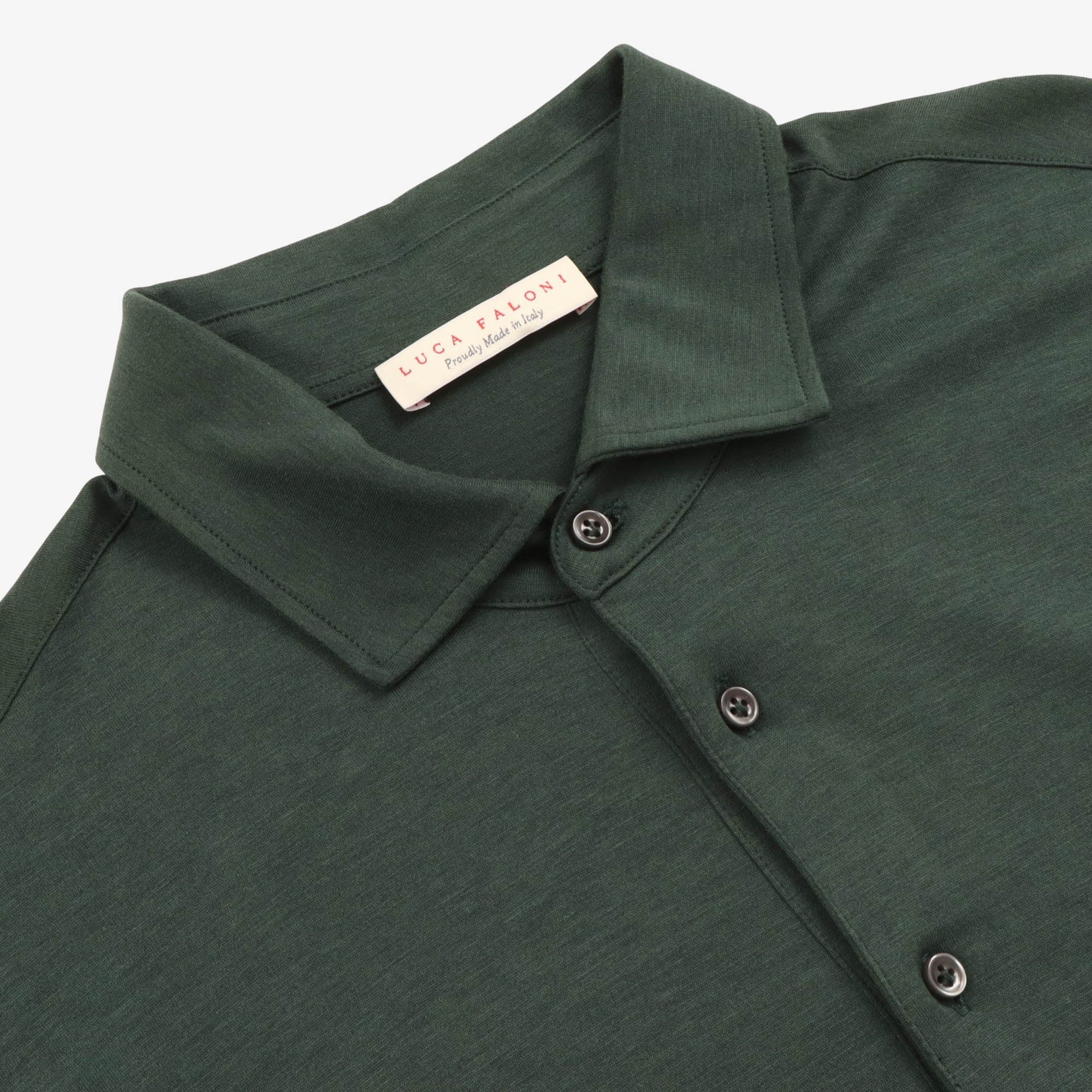 Silk-Cotton Polo Shirt