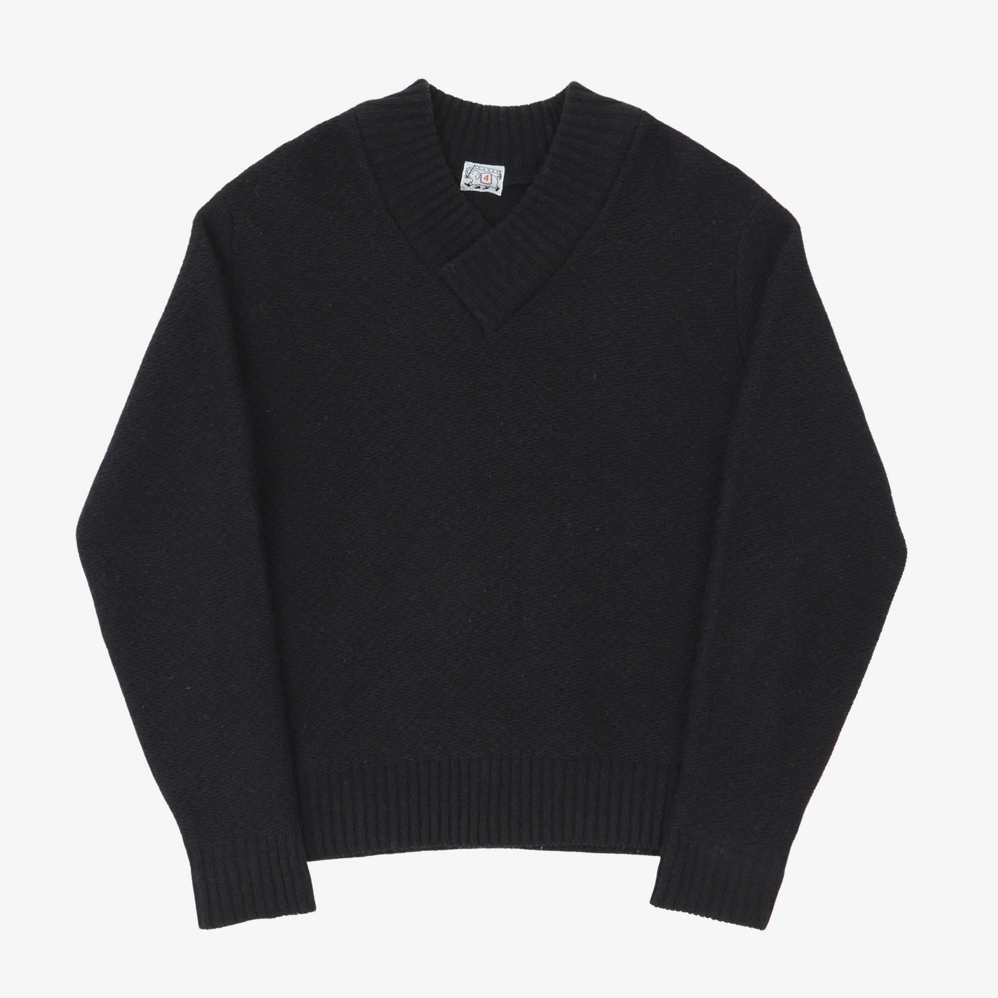 Wide Rib Shawl Collar Pullover