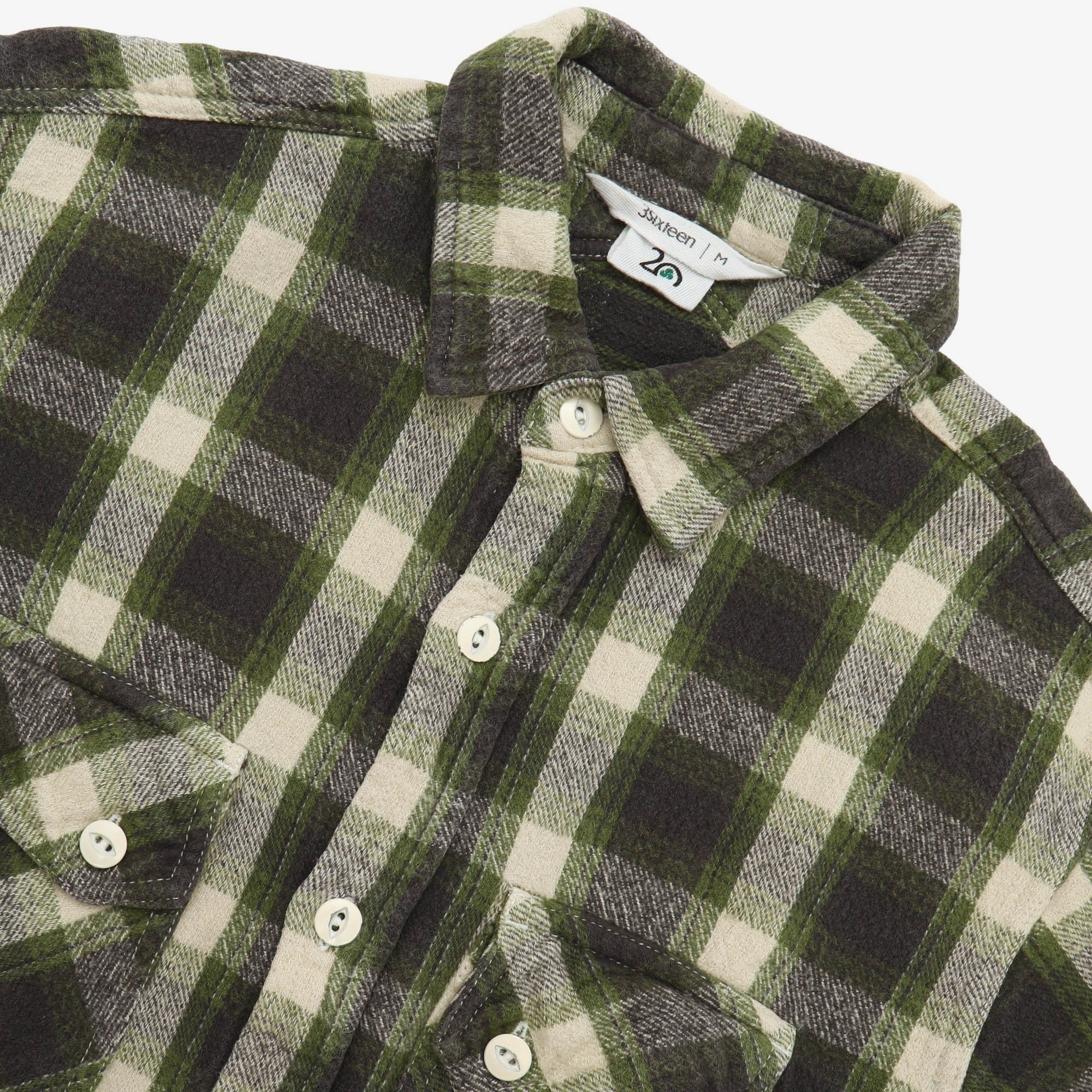 Crosscut Flannel Check Shirt