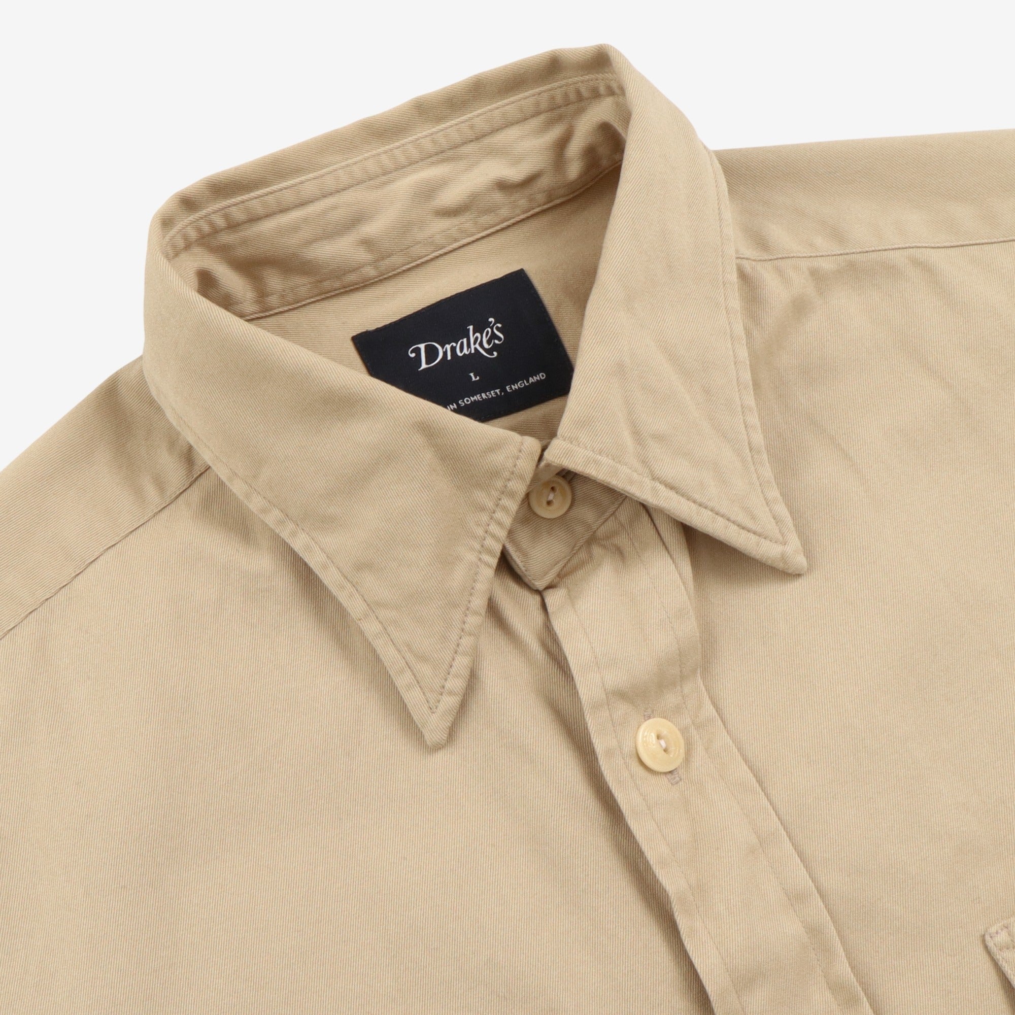 Long Point Collar Work Shirt