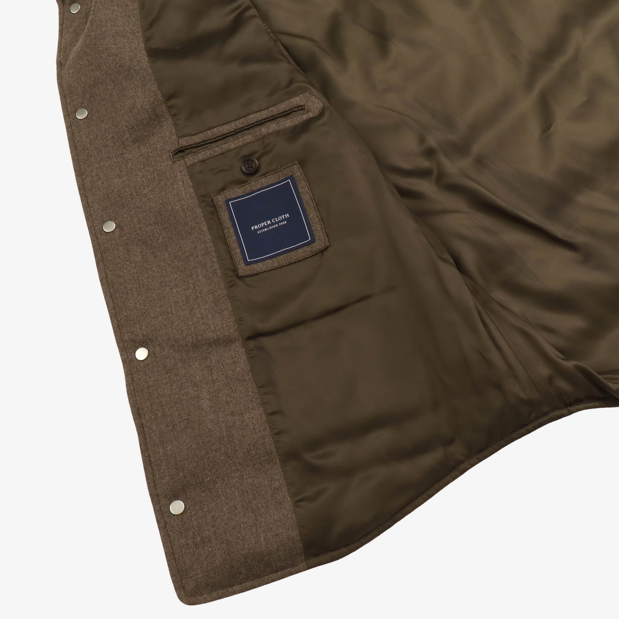 Wool-Cashmere Western Down Vest