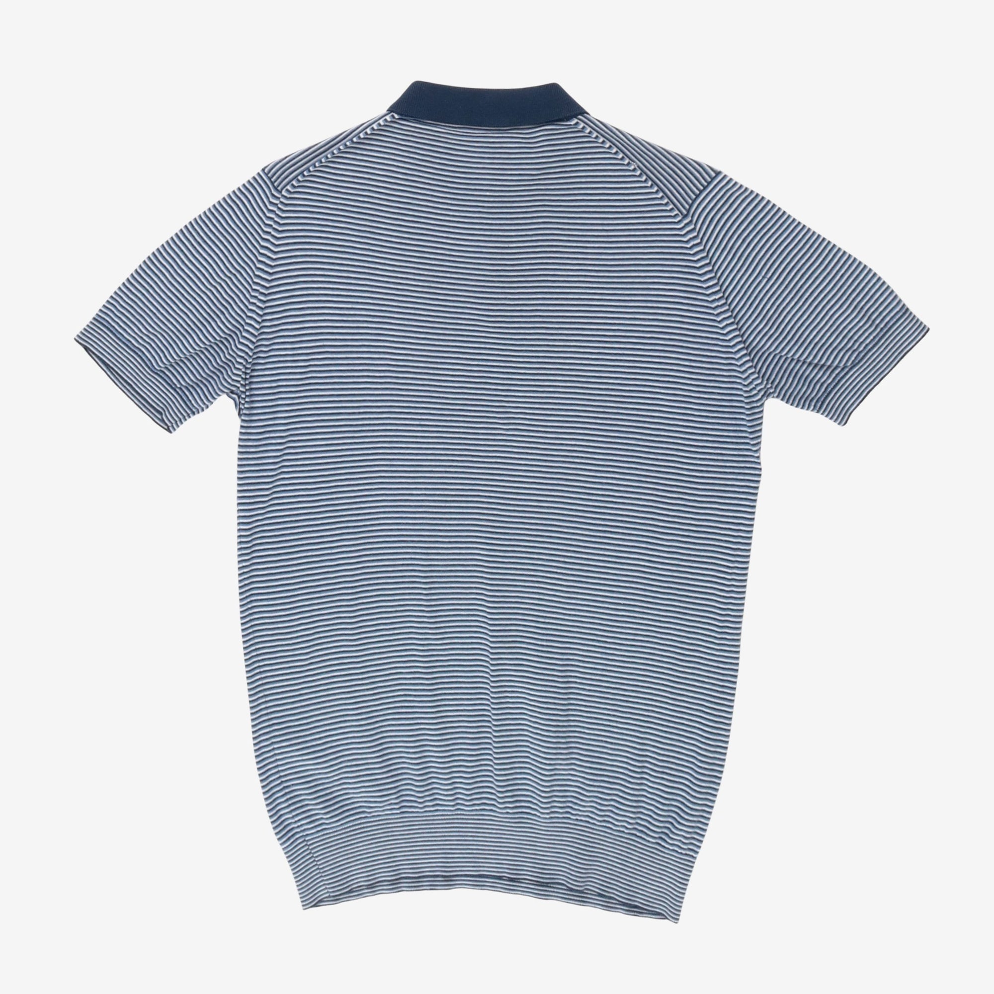 Striped Cotton Knit Polo